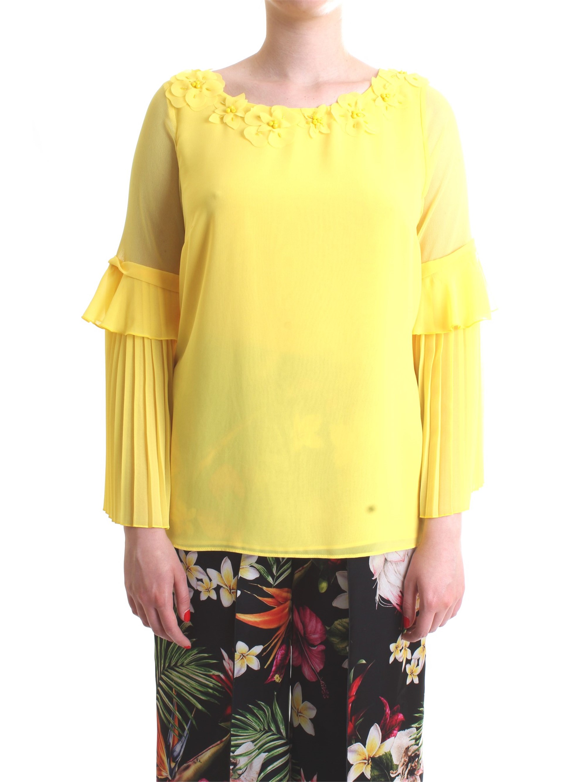 CAMILLA MILANO C1160/T02 Yellow Clothing Woman Top CAMILLA MILANO C1160/T02 Yellow Clothing Woman Top