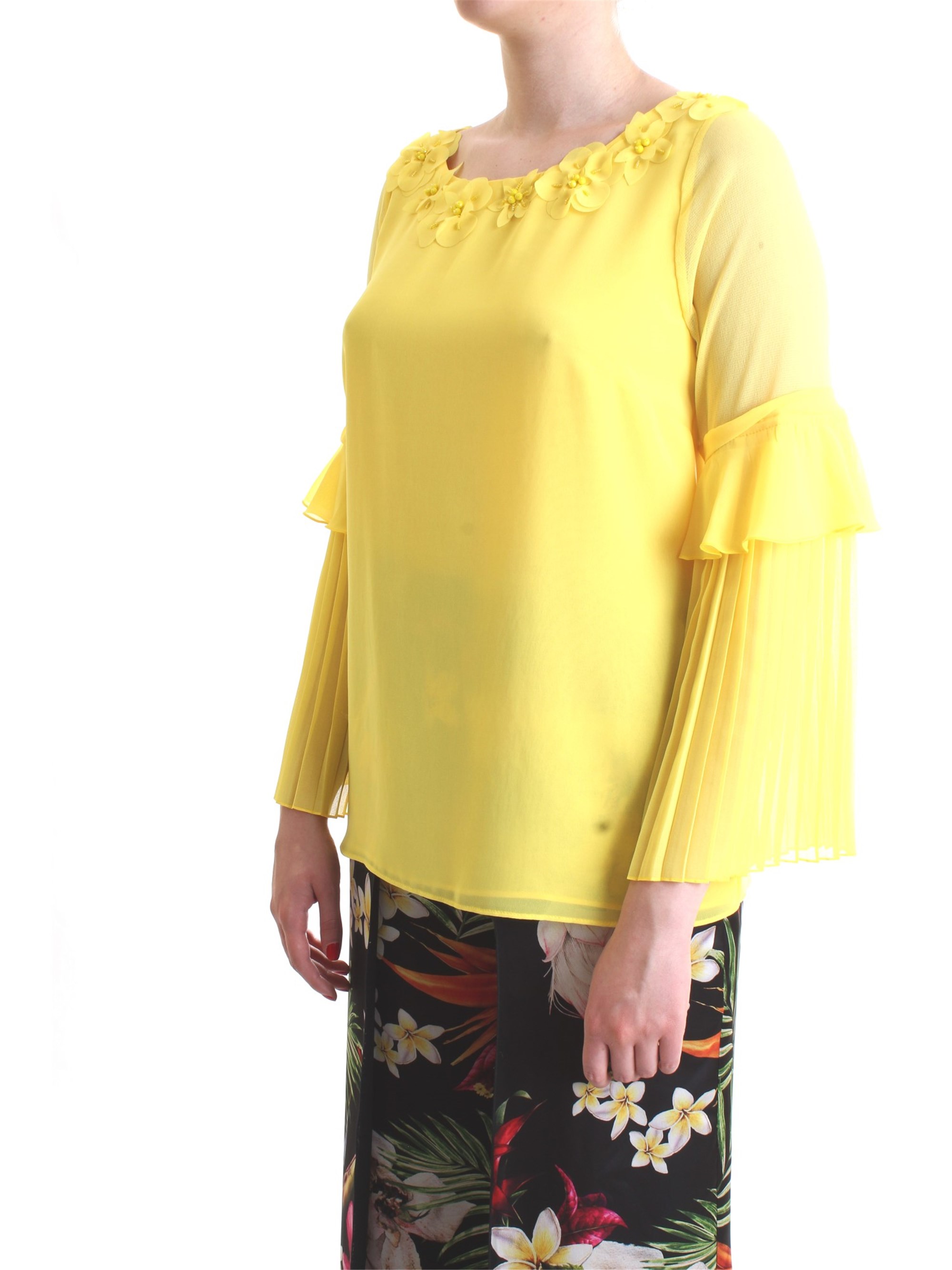 CAMILLA MILANO C1160/T02 Yellow Clothing Woman Top CAMILLA MILANO C1160/T02 Yellow Clothing Woman Top