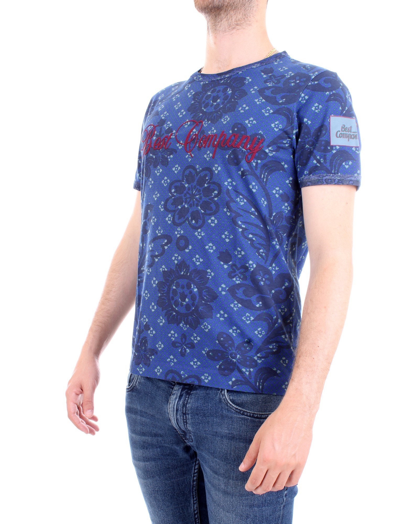 BEST COMPANY 692039 Blue Clothing Man T-Shirt/Polo BEST COMPANY 692039 Blue Clothing Man T-Shirt/Polo