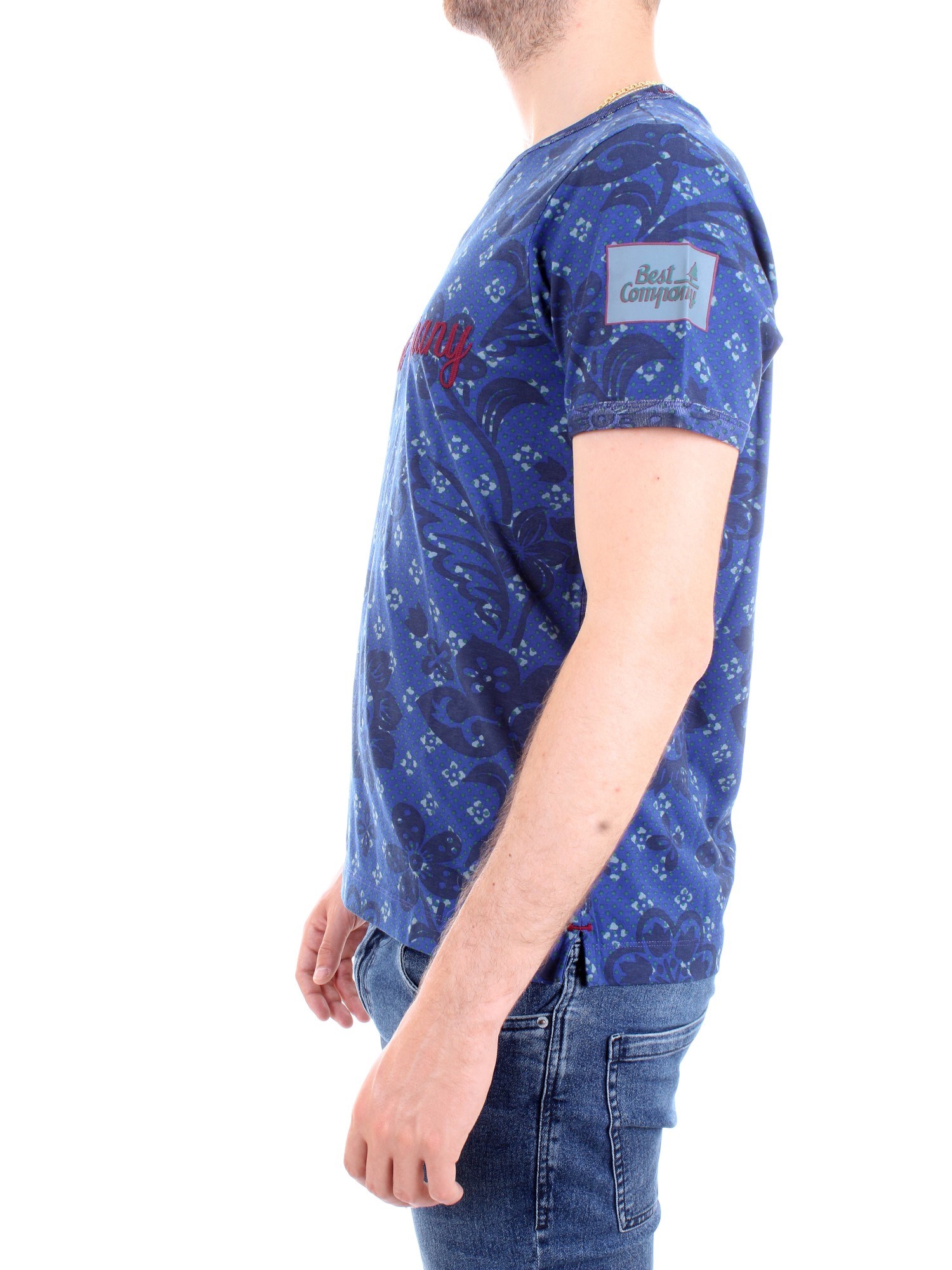 BEST COMPANY 692039 Blue Clothing Man T-Shirt/Polo BEST COMPANY 692039 Blue Clothing Man T-Shirt/Polo
