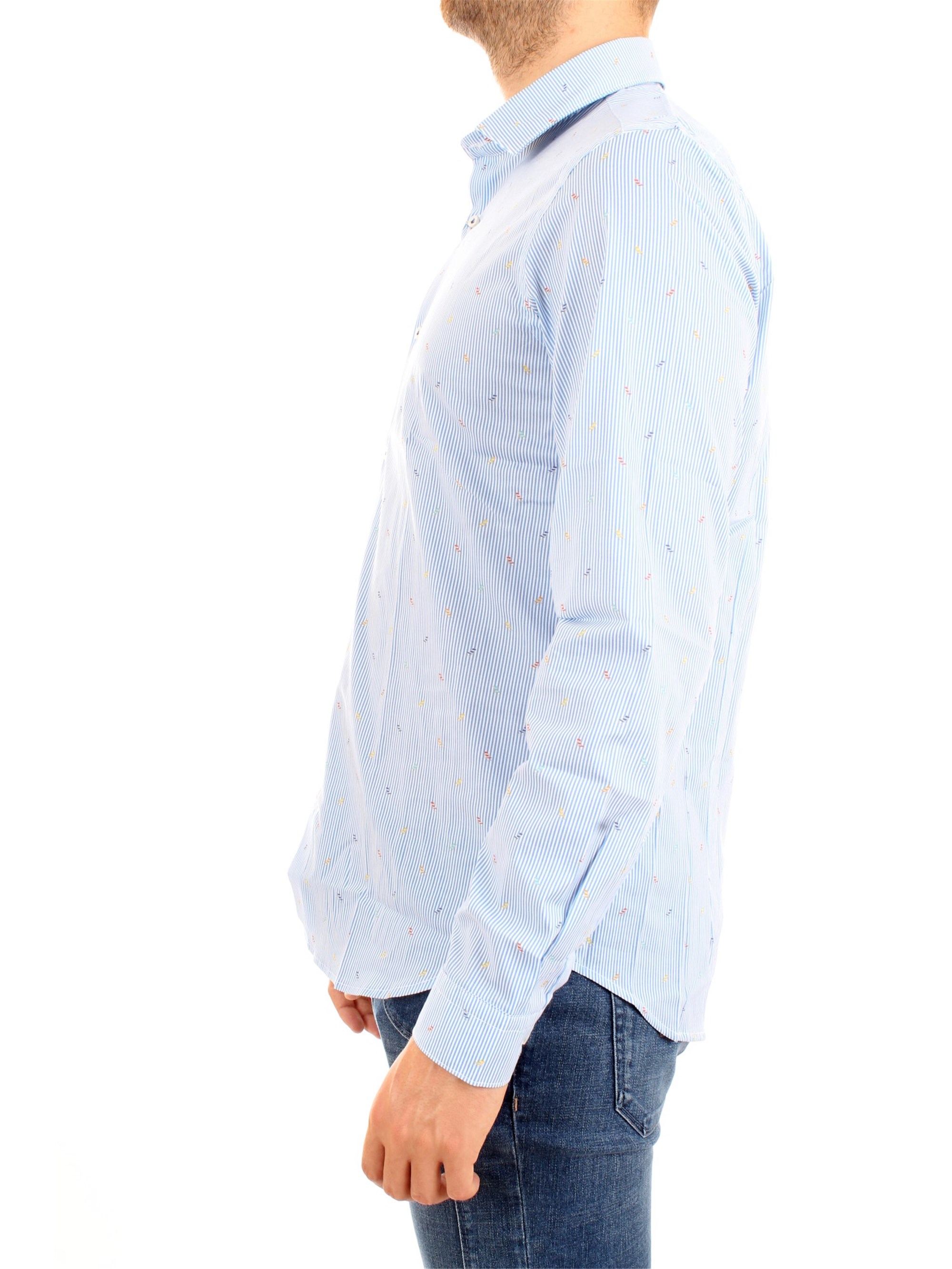 MANUEL RITZ 2632E602L193293 Light blue Clothing Man Shirt MANUEL RITZ 2632E602L193293 Light blue Clothing Man Shirt