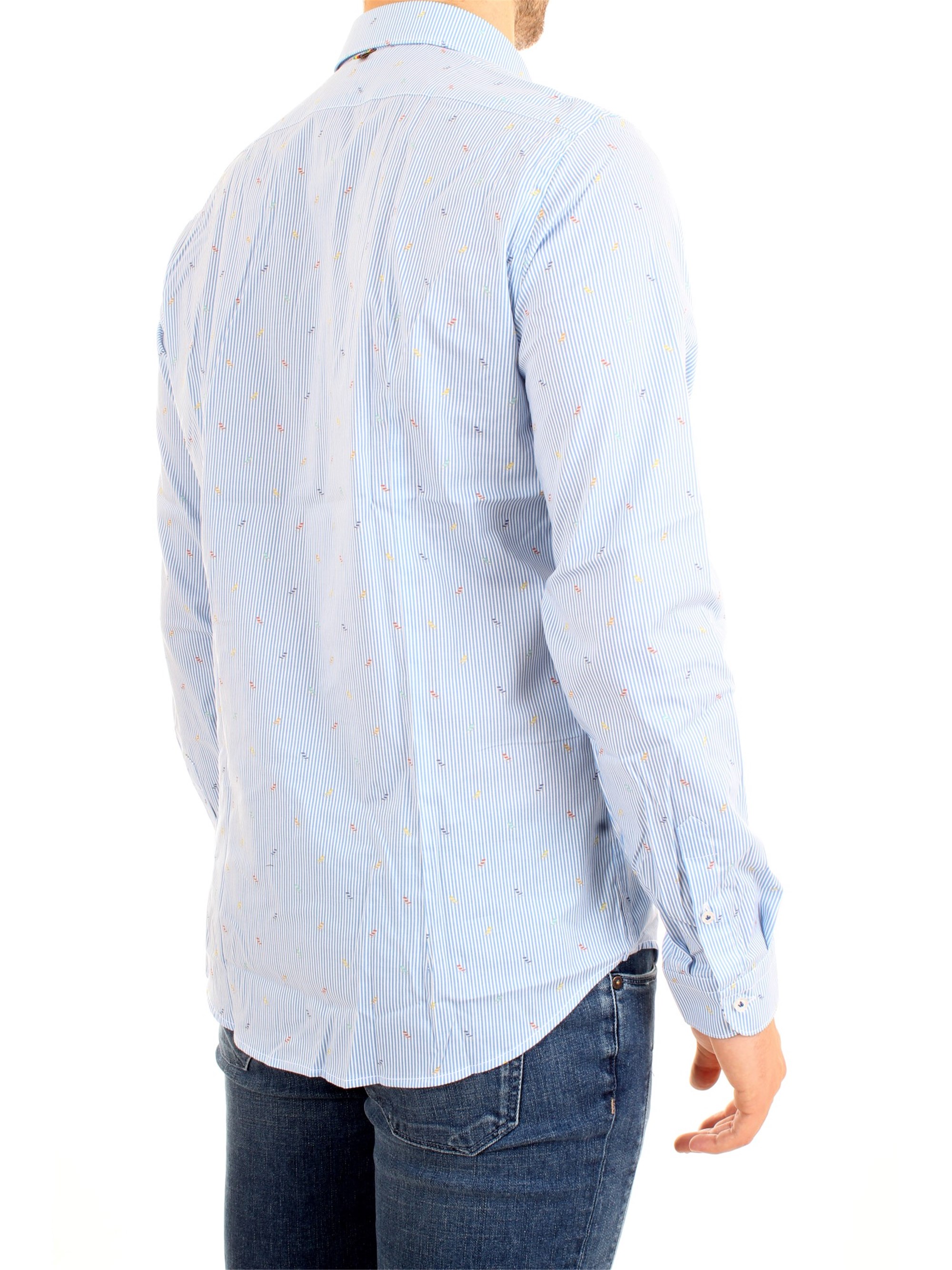MANUEL RITZ 2632E602L193293 Light blue Clothing Man Shirt MANUEL RITZ 2632E602L193293 Light blue Clothing Man Shirt