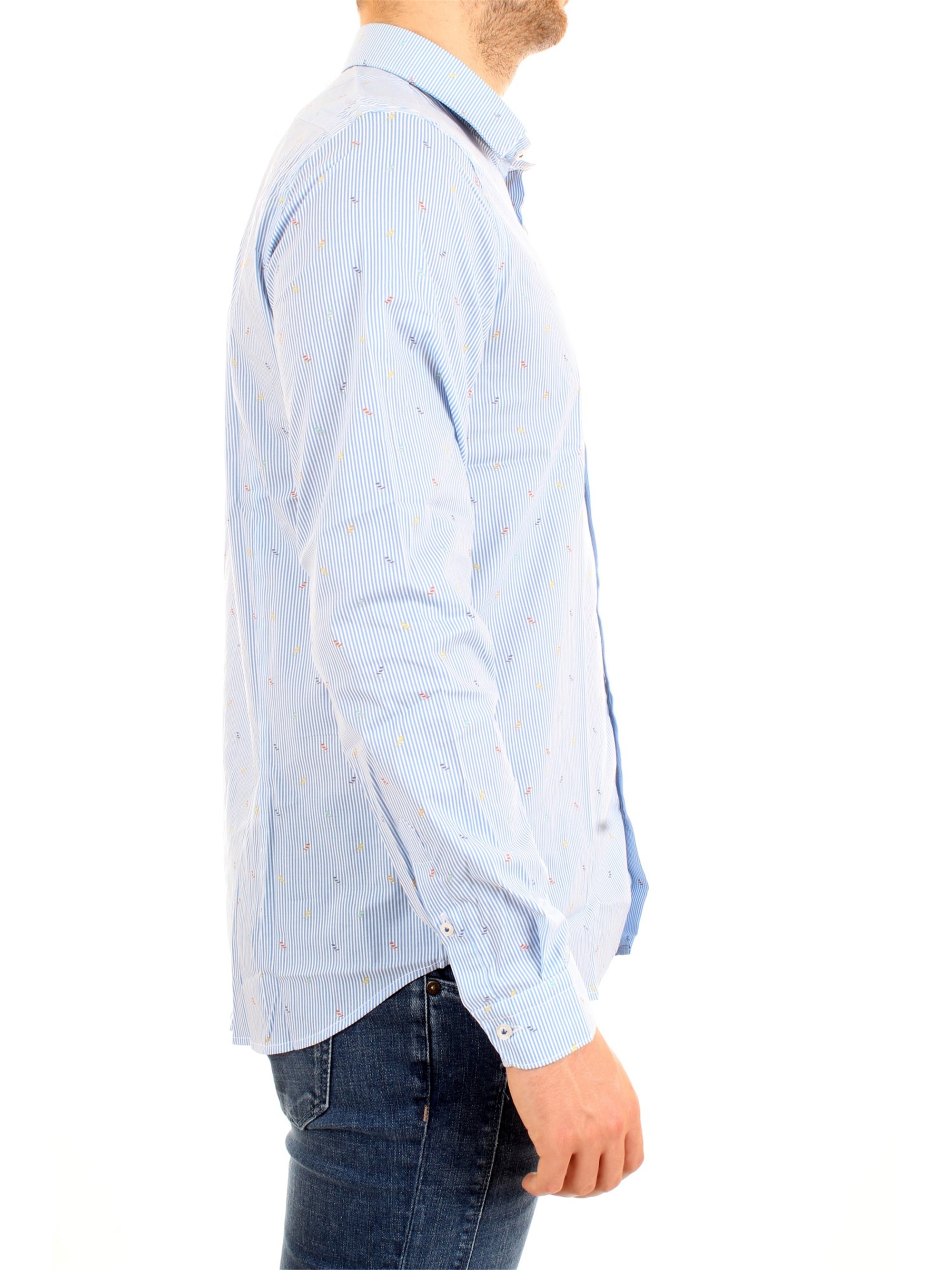 MANUEL RITZ 2632E602L193293 Light blue Clothing Man Shirt MANUEL RITZ 2632E602L193293 Light blue Clothing Man Shirt