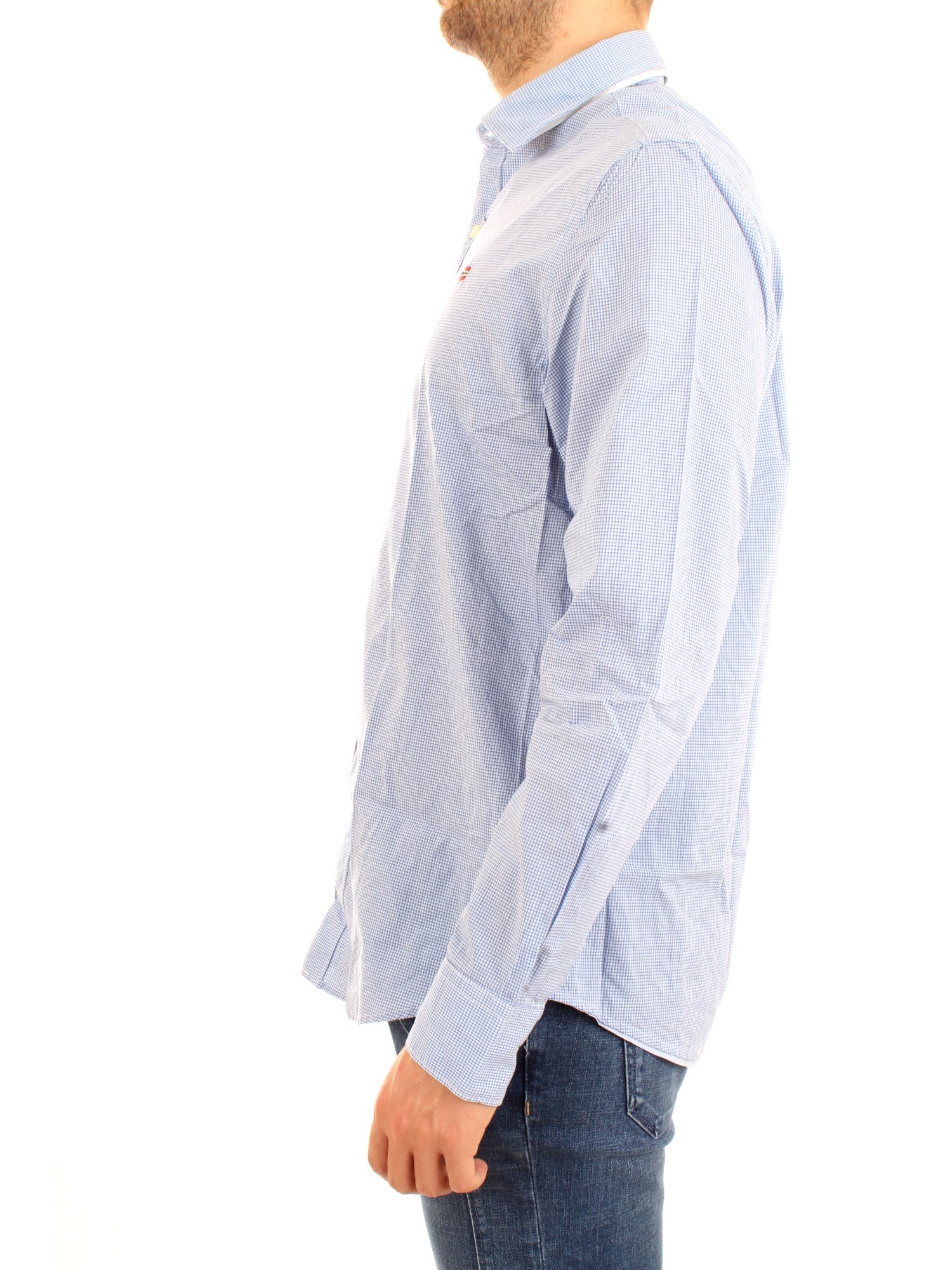 NAPAPIJRI N0YHEL Light blue Clothing Man Shirt NAPAPIJRI N0YHEL Light blue Clothing Man Shirt