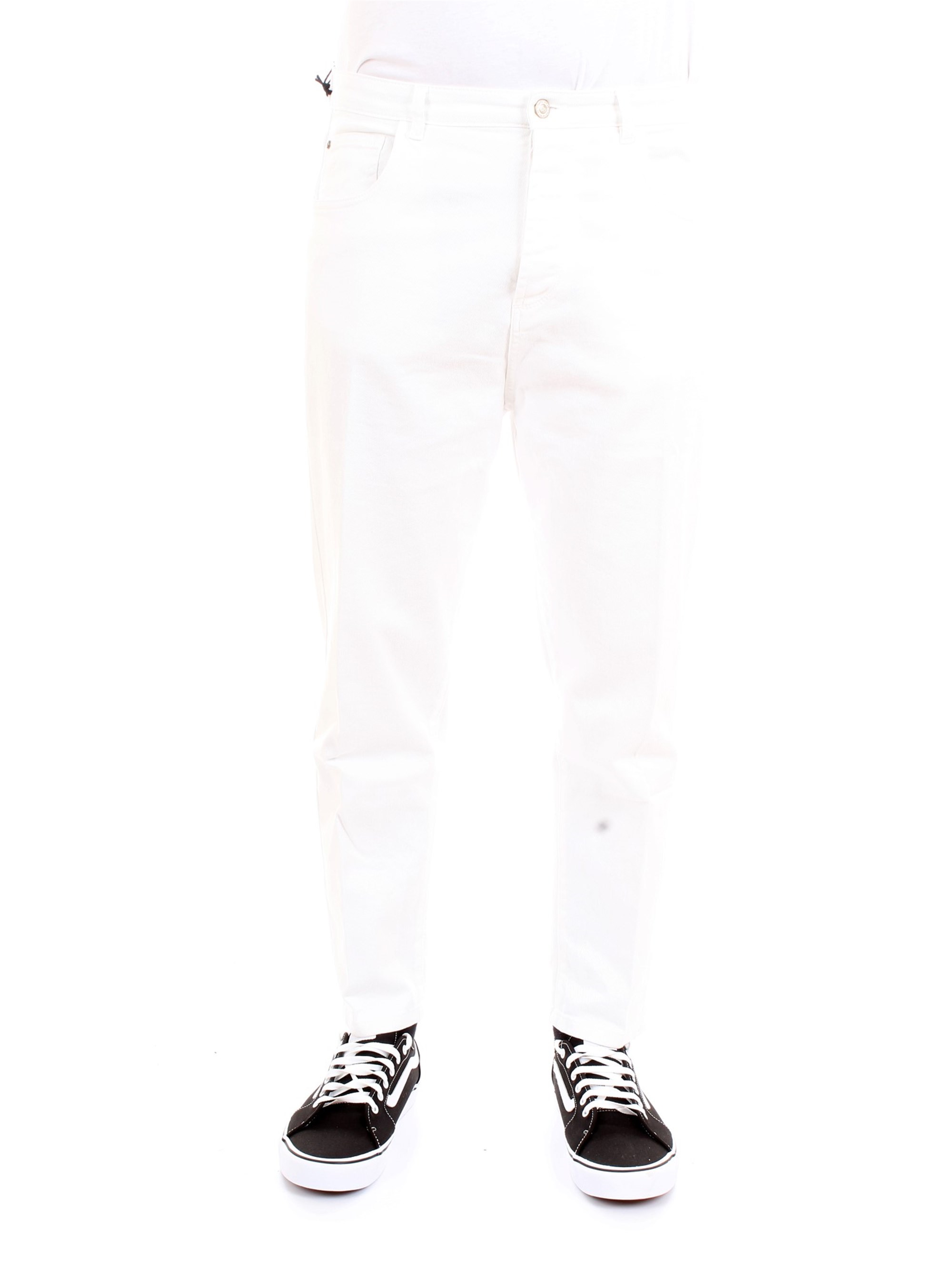 Officina36 0228906866 White Clothing Man Jeans Officina36 0228906866 White Clothing Man Jeans