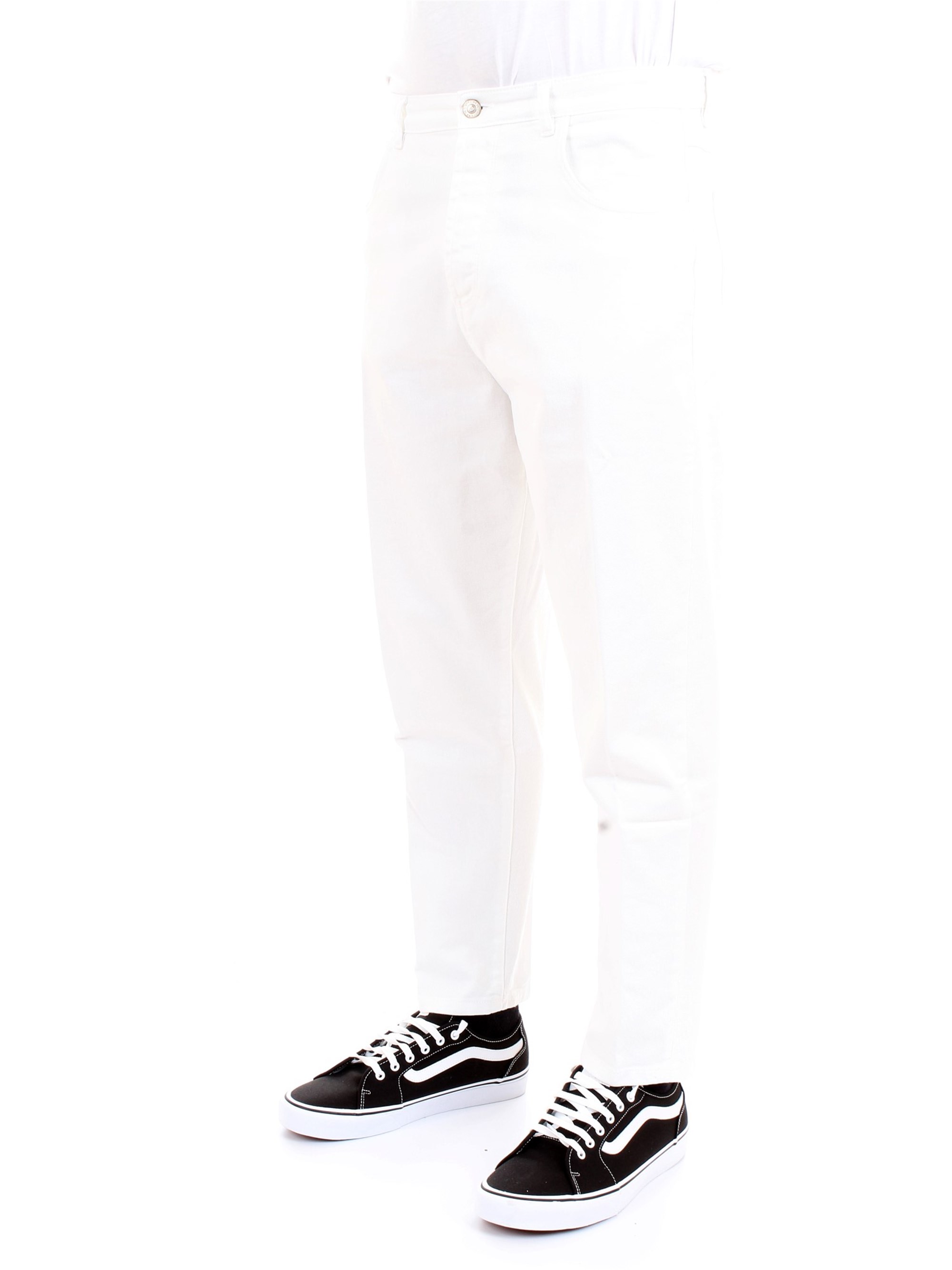 Officina36 0228906866 White Clothing Man Jeans Officina36 0228906866 White Clothing Man Jeans