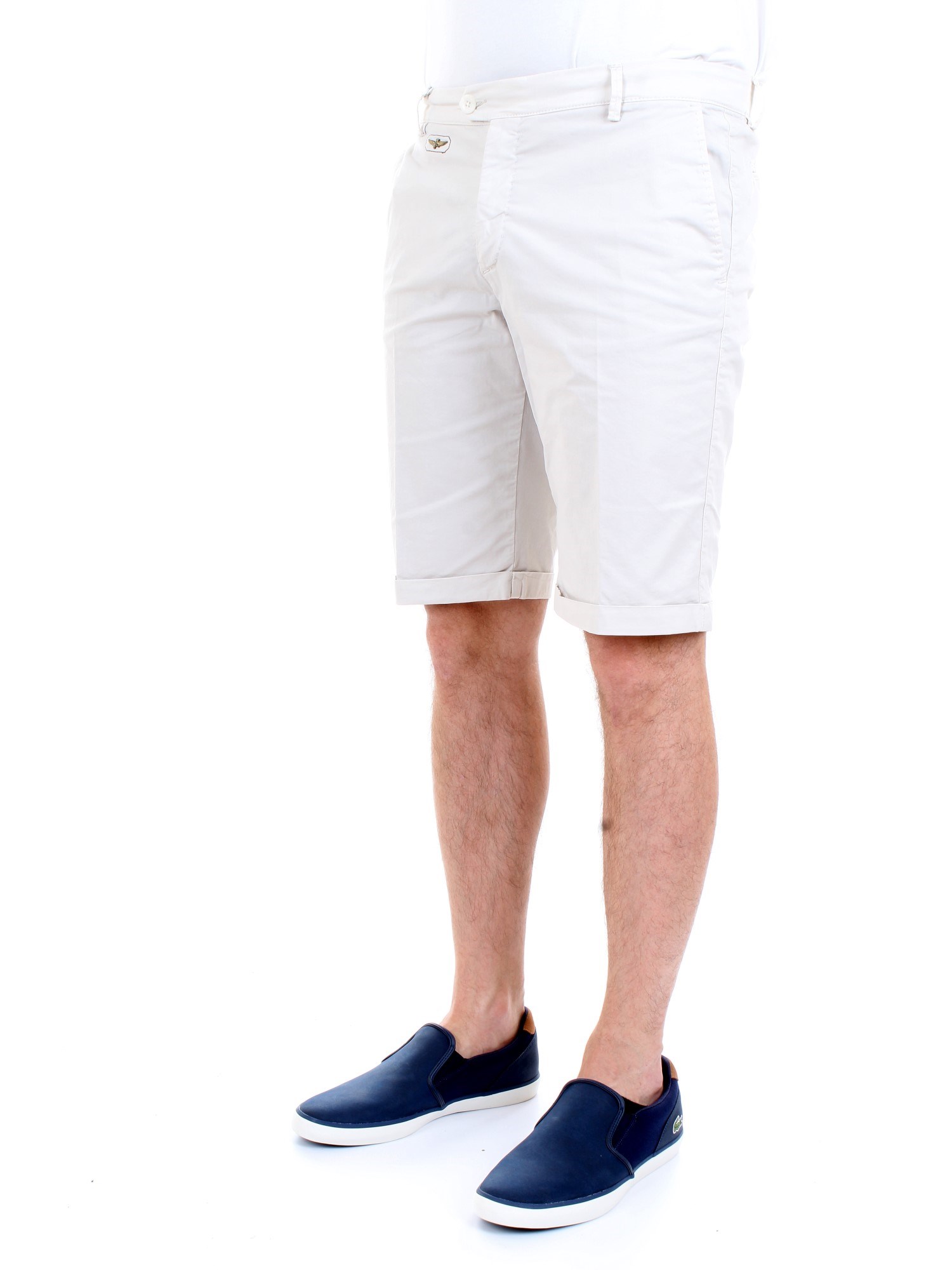 AERONAUTICA MILITARE 191BE071CT1868 White Clothing Man Trousers AERONAUTICA MILITARE 191BE071CT1868 White Clothing Man Trousers