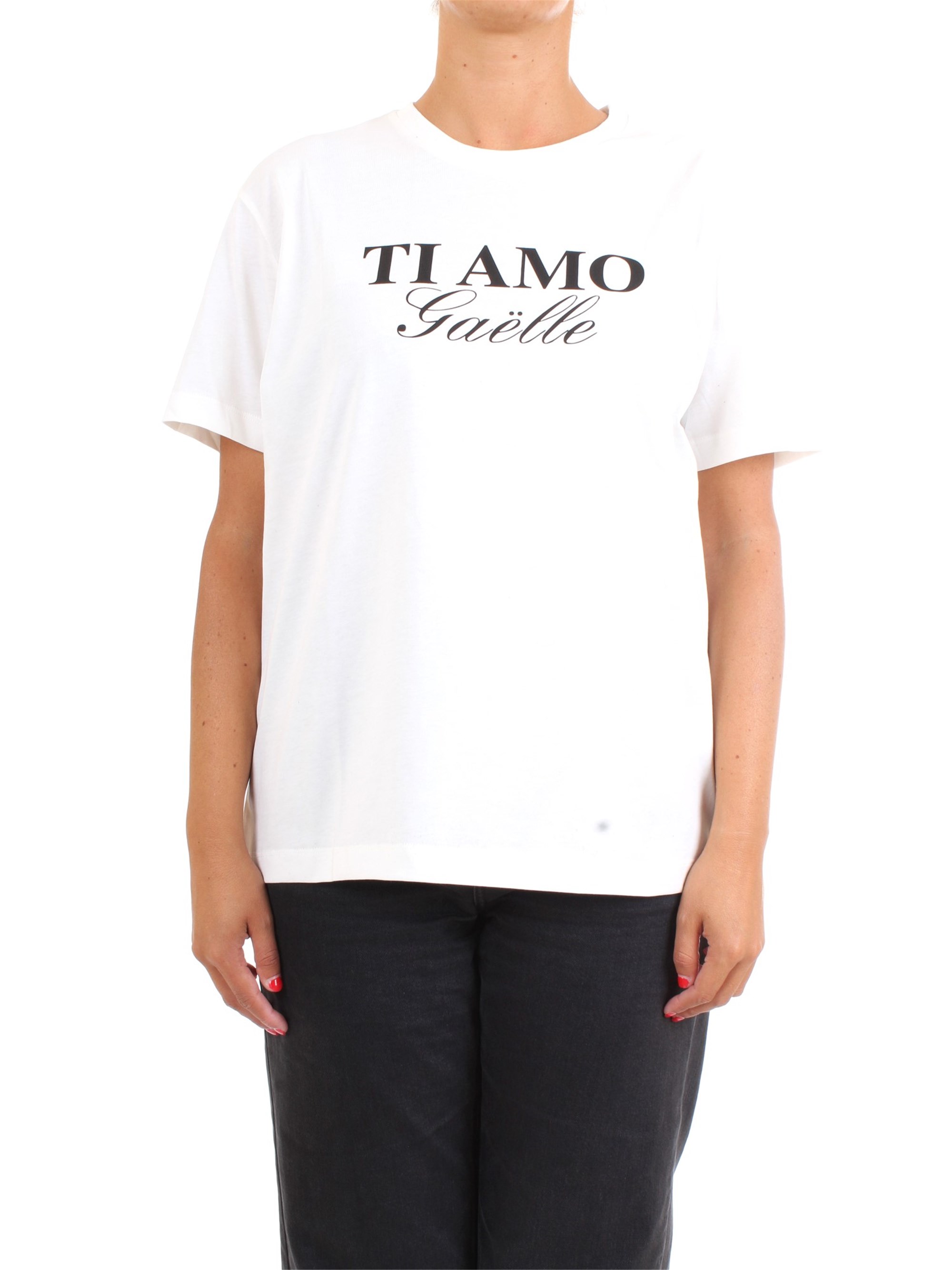GAELLE PARIS GBD4780 White Clothing Woman T-Shirt/Polo GAELLE PARIS GBD4780 White Clothing Woman T-Shirt/Polo