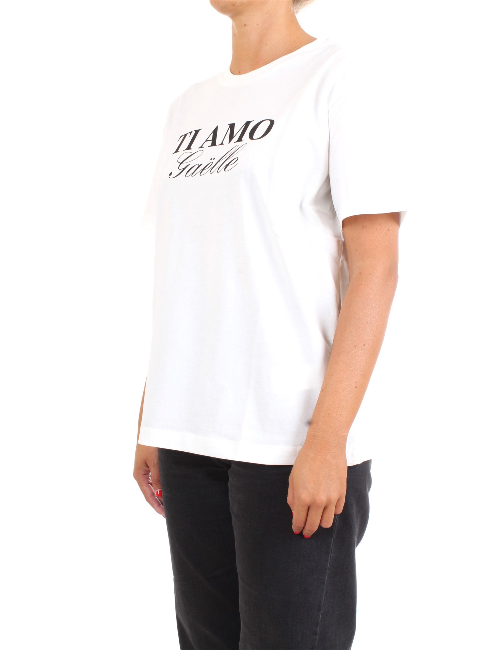 GAELLE PARIS GBD4780 White Clothing Woman T-Shirt/Polo GAELLE PARIS GBD4780 White Clothing Woman T-Shirt/Polo