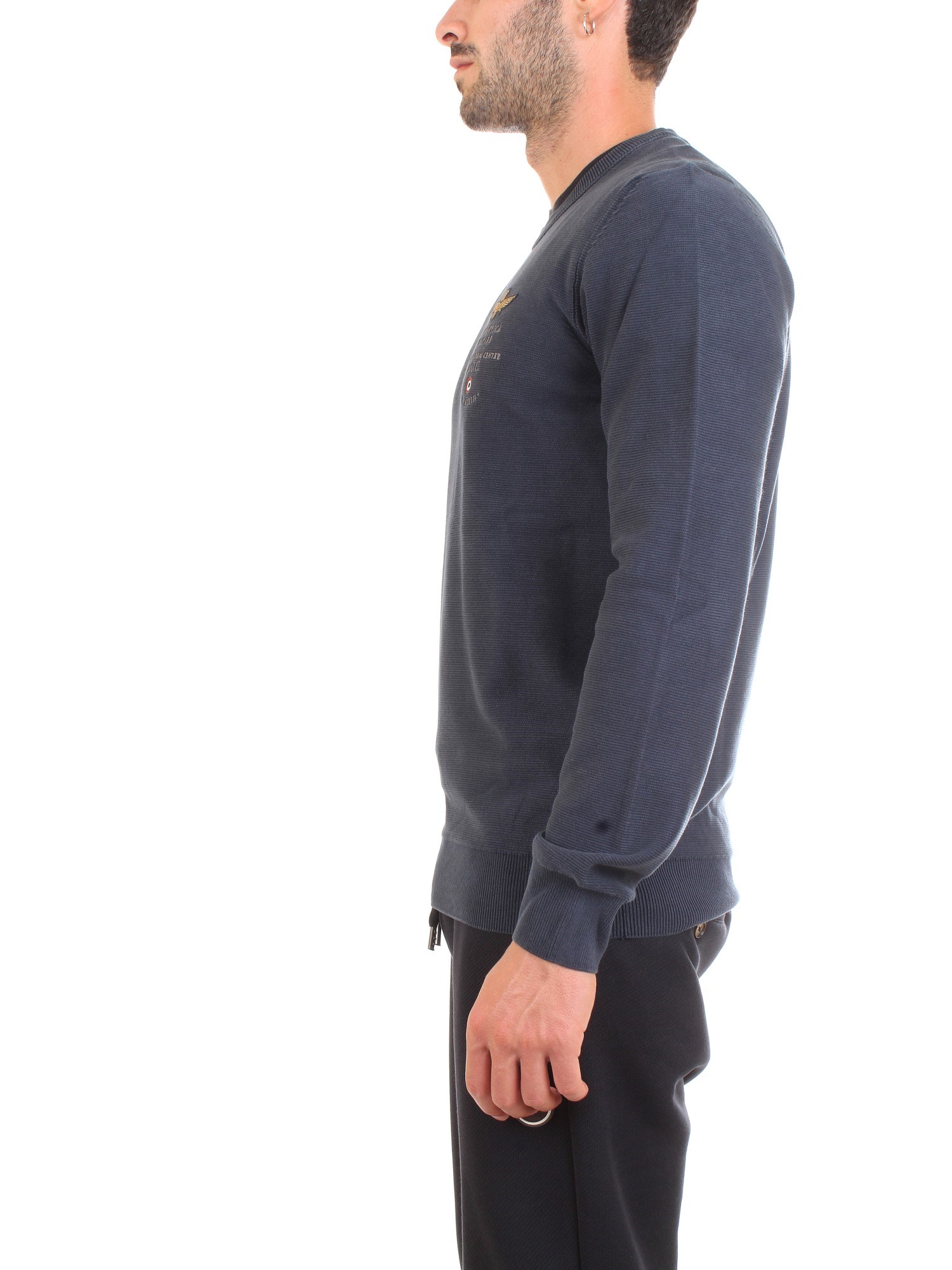 AERONAUTICA MILITARE 192MA1158L282 Blue Clothing Man Pullover AERONAUTICA MILITARE 192MA1158L282 Blue Clothing Man Pullover