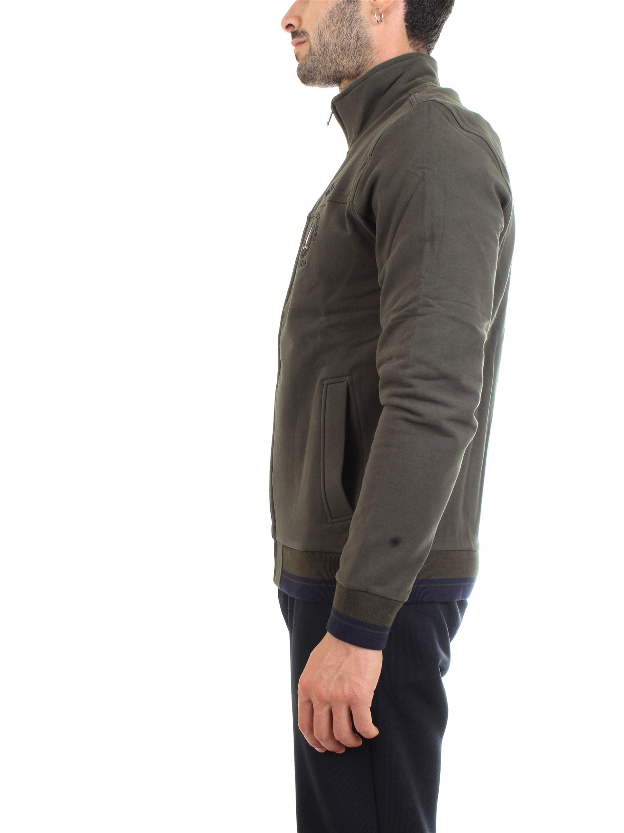 AERONAUTICA MILITARE 192FE1305F313 Green Clothing Man Sweater AERONAUTICA MILITARE 192FE1305F313 Green Clothing Man Sweater