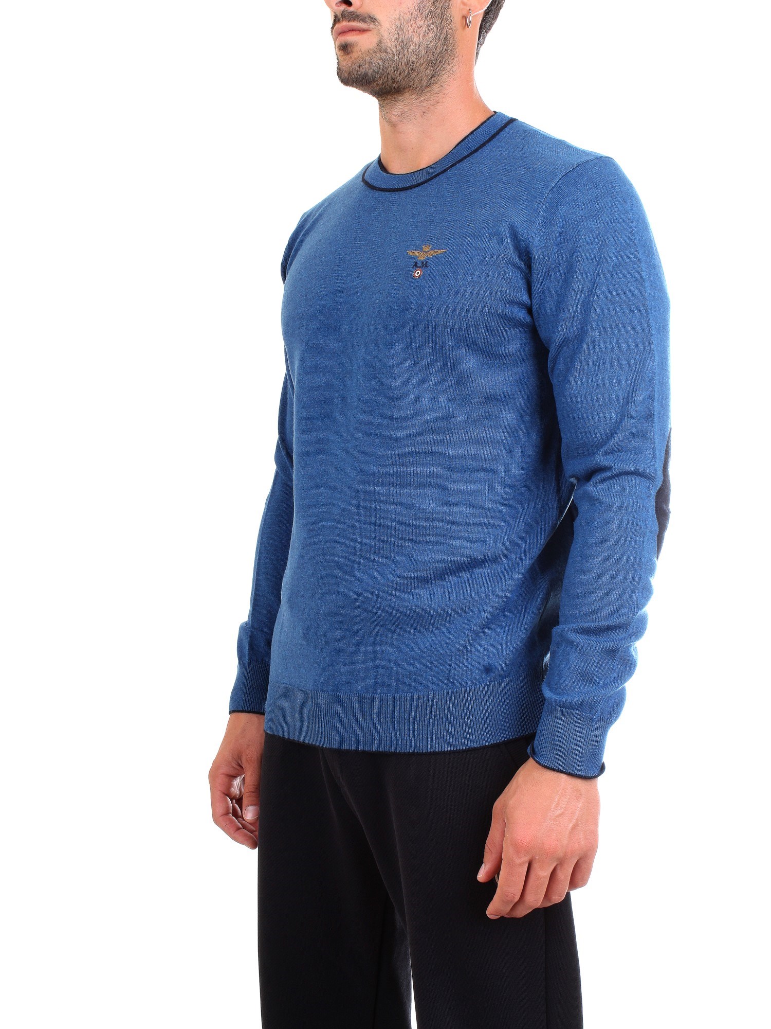 AERONAUTICA MILITARE 192MA1186L257 Royal Clothing Man Pullover AERONAUTICA MILITARE 192MA1186L257 Royal Clothing Man Pullover