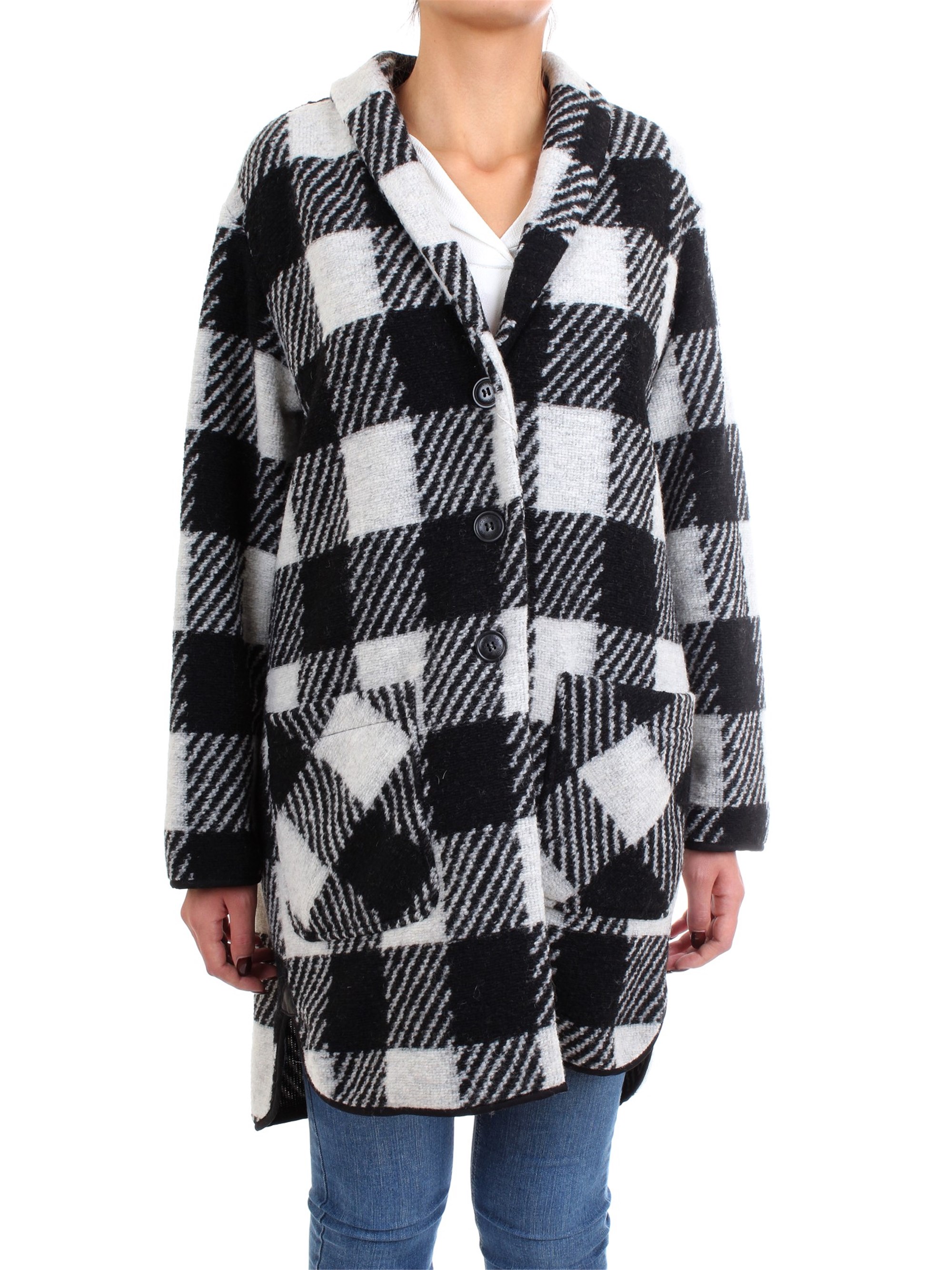 WOOLRICH WWTSC0050 White Clothing Woman Overcoat WOOLRICH WWTSC0050 White Clothing Woman Overcoat