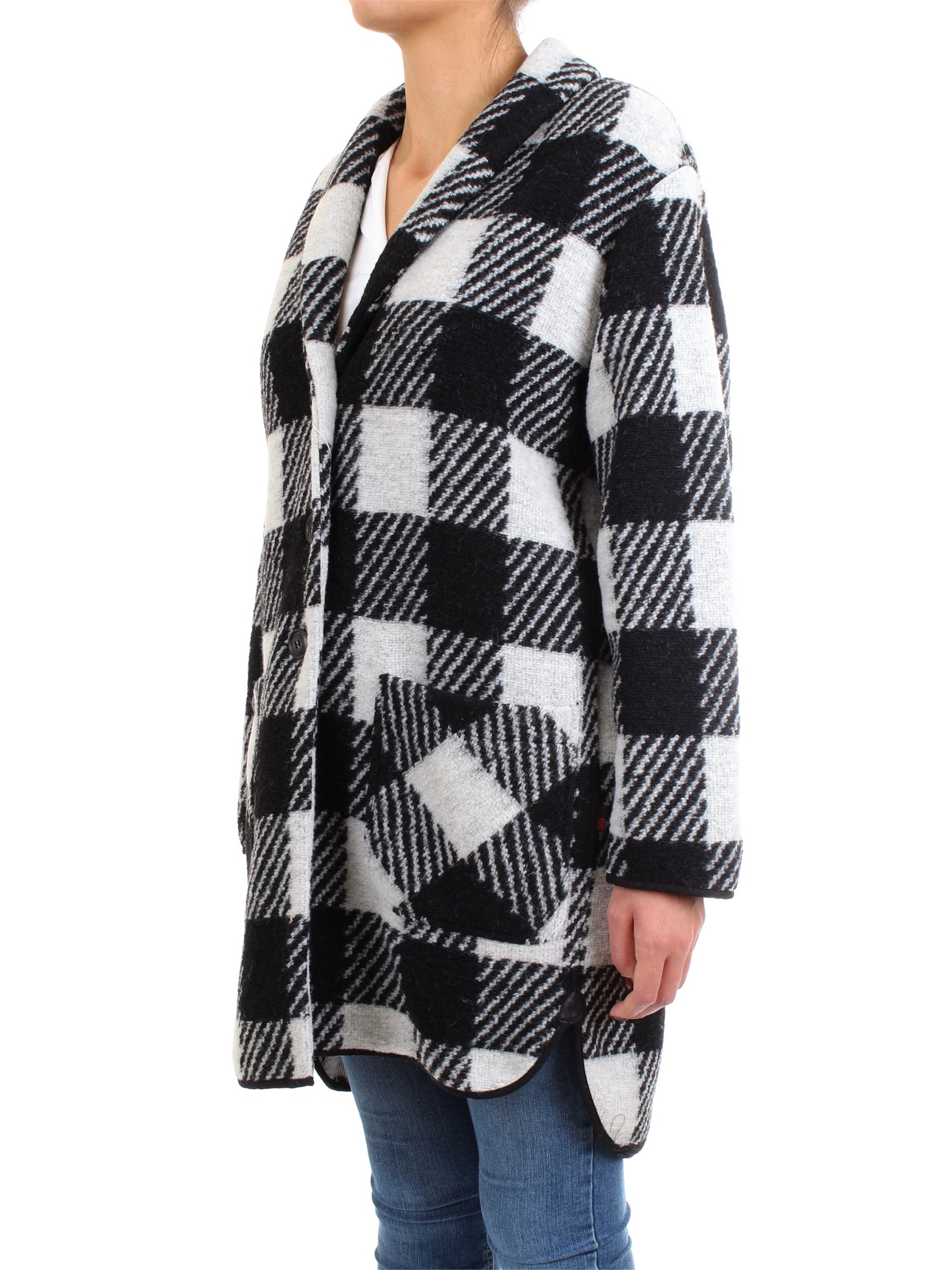 WOOLRICH WWTSC0050 White Clothing Woman Overcoat WOOLRICH WWTSC0050 White Clothing Woman Overcoat