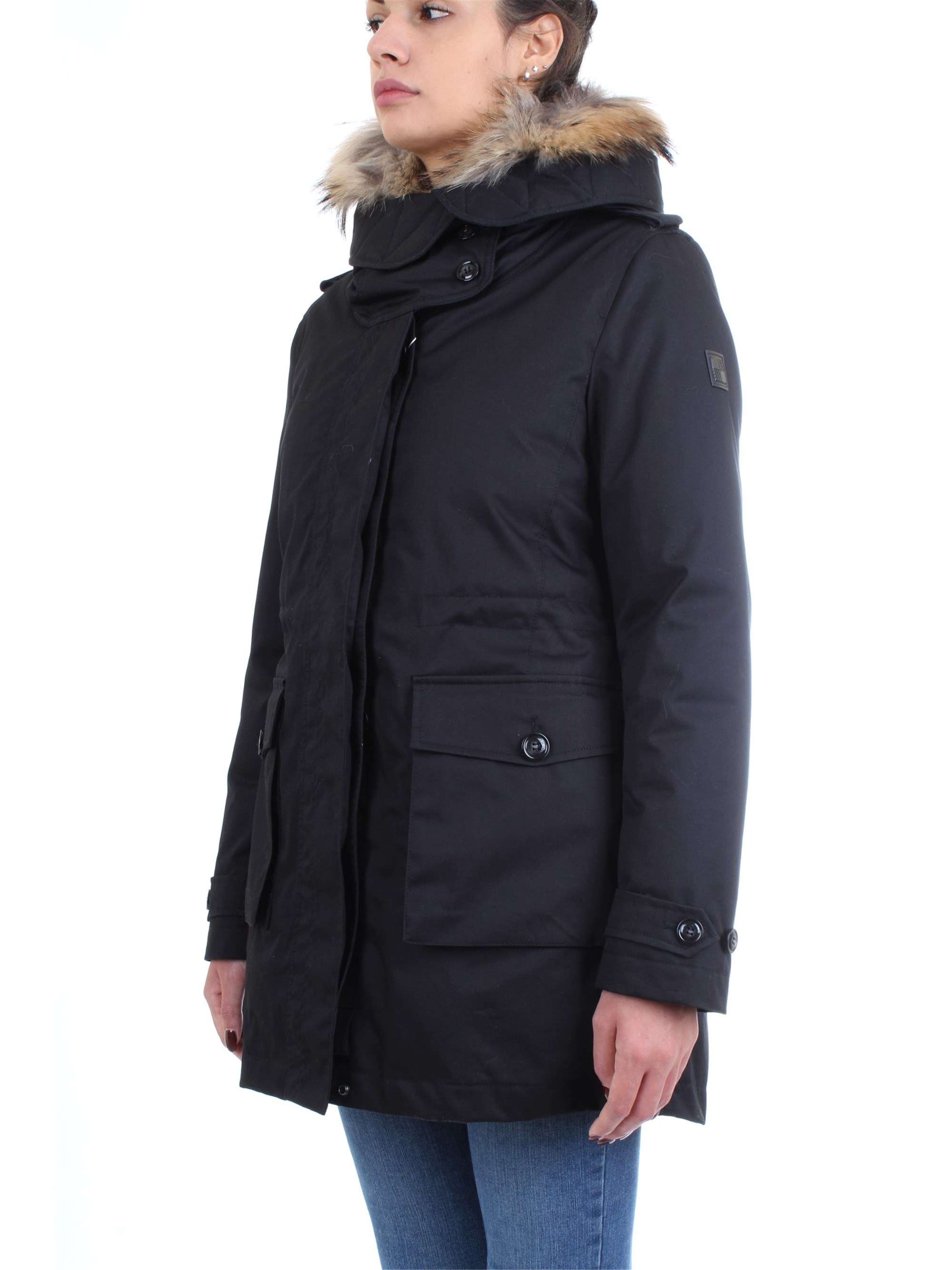 WOOLRICH WWCPS2760 Black Clothing Woman Duvet WOOLRICH WWCPS2760 Black Clothing Woman Duvet