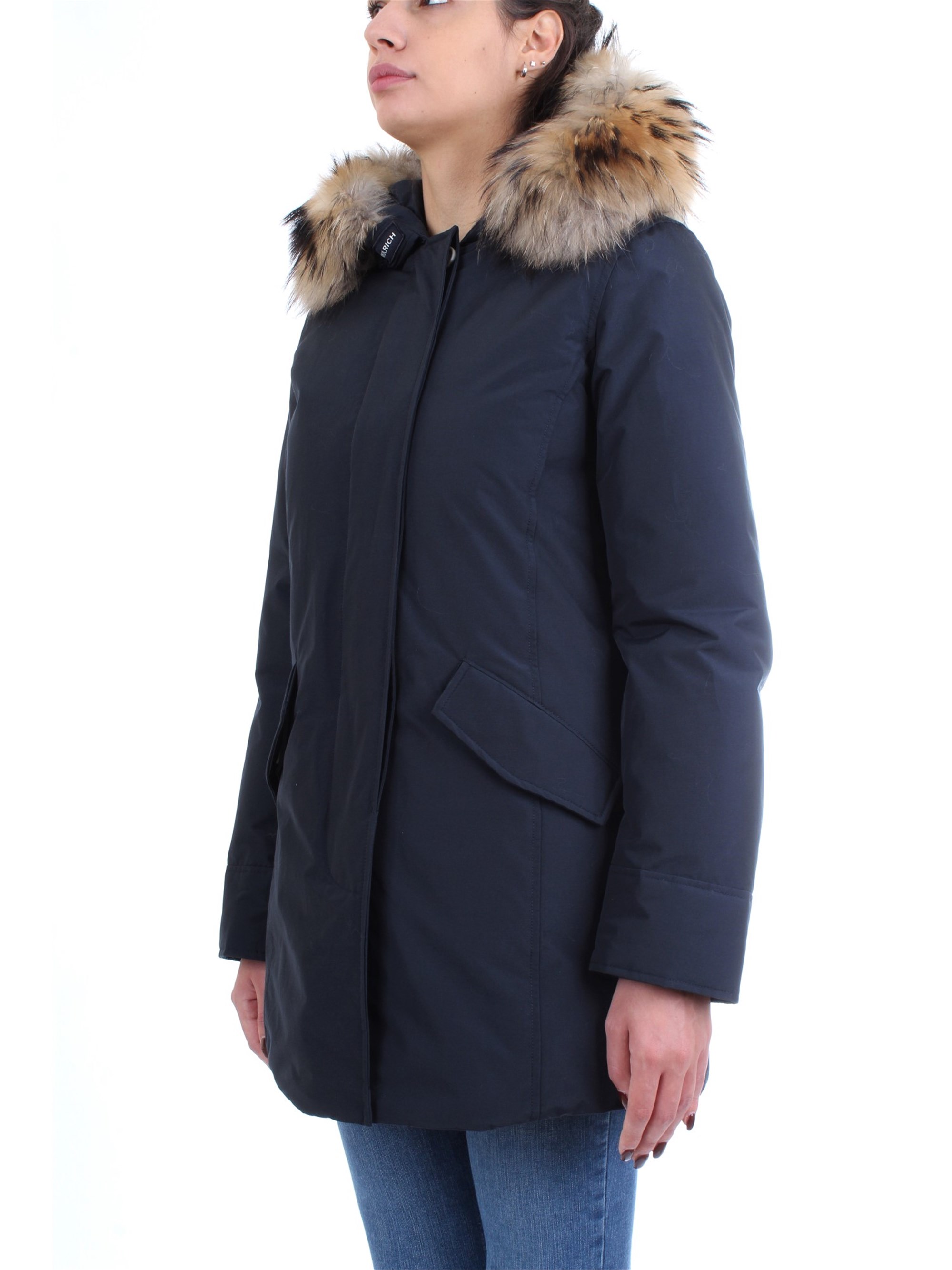 WOOLRICH WWCPS2762 Blue Clothing Woman Duvet WOOLRICH WWCPS2762 Blue Clothing Woman Duvet