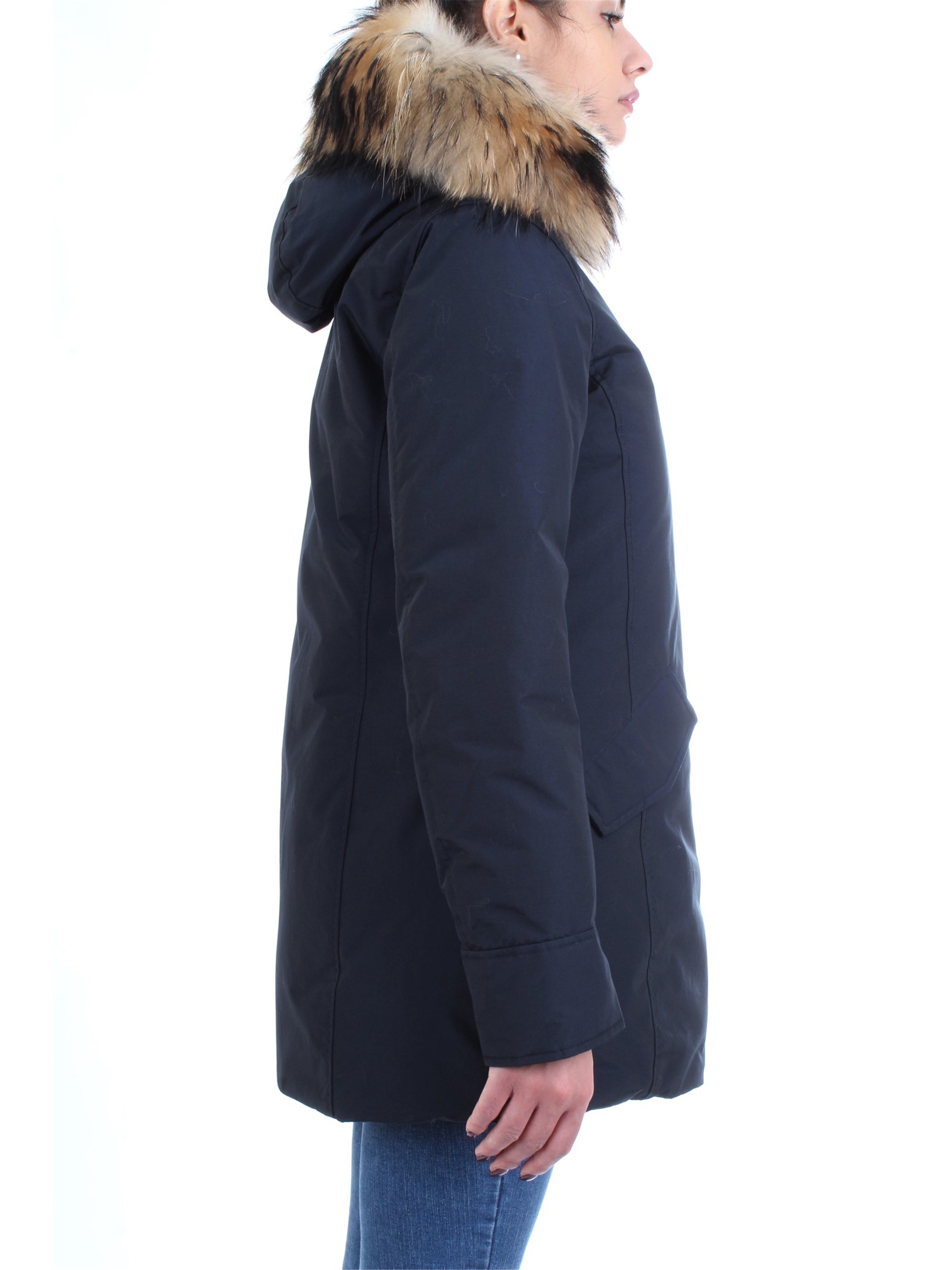 WOOLRICH WWCPS2762 Blue Clothing Woman Duvet WOOLRICH WWCPS2762 Blue Clothing Woman Duvet