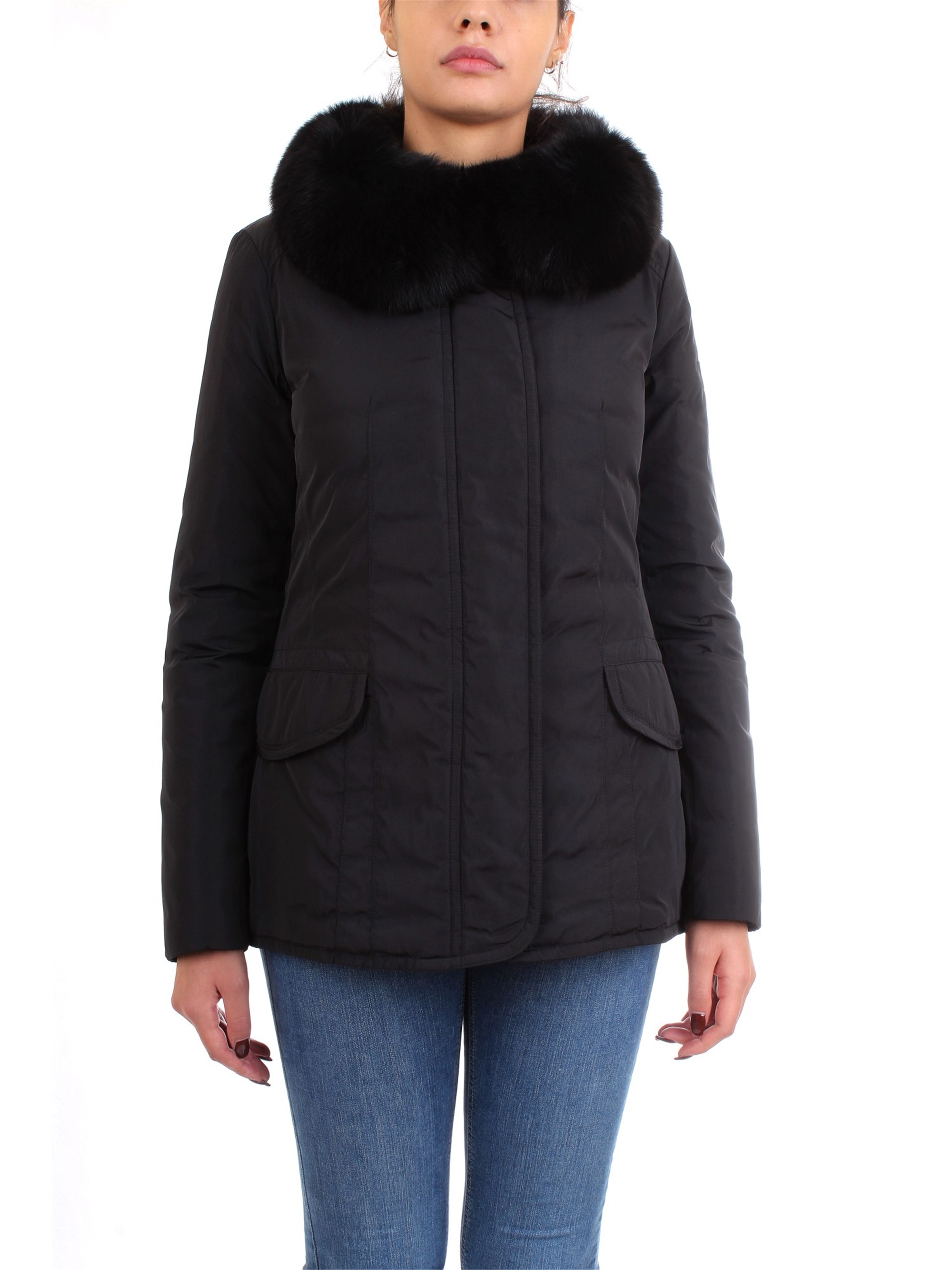 PEUTEREY PED3334 Black Clothing Woman Duvet PEUTEREY PED3334 Black Clothing Woman Duvet