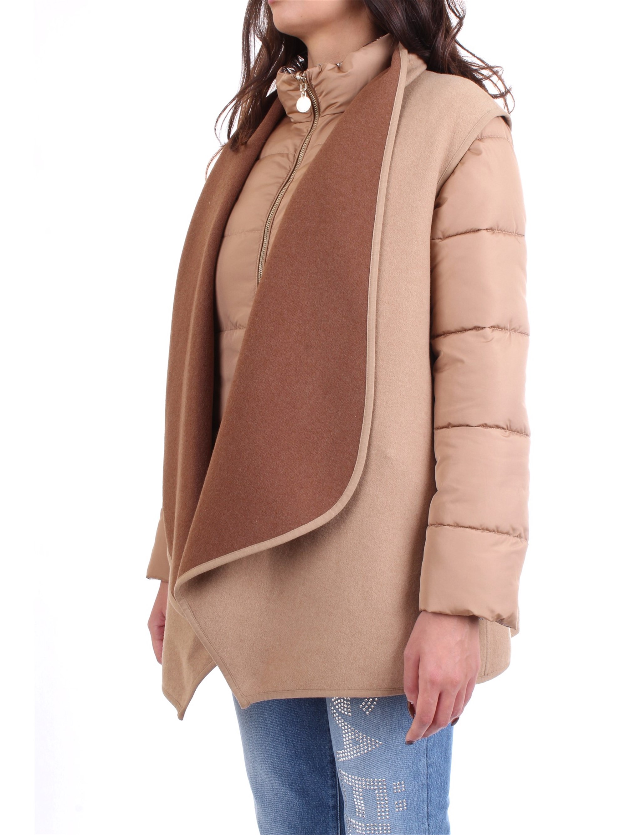 PENNYBLACK 24845119 Beige Clothing Woman Duvet PENNYBLACK 24845119 Beige Clothing Woman Duvet