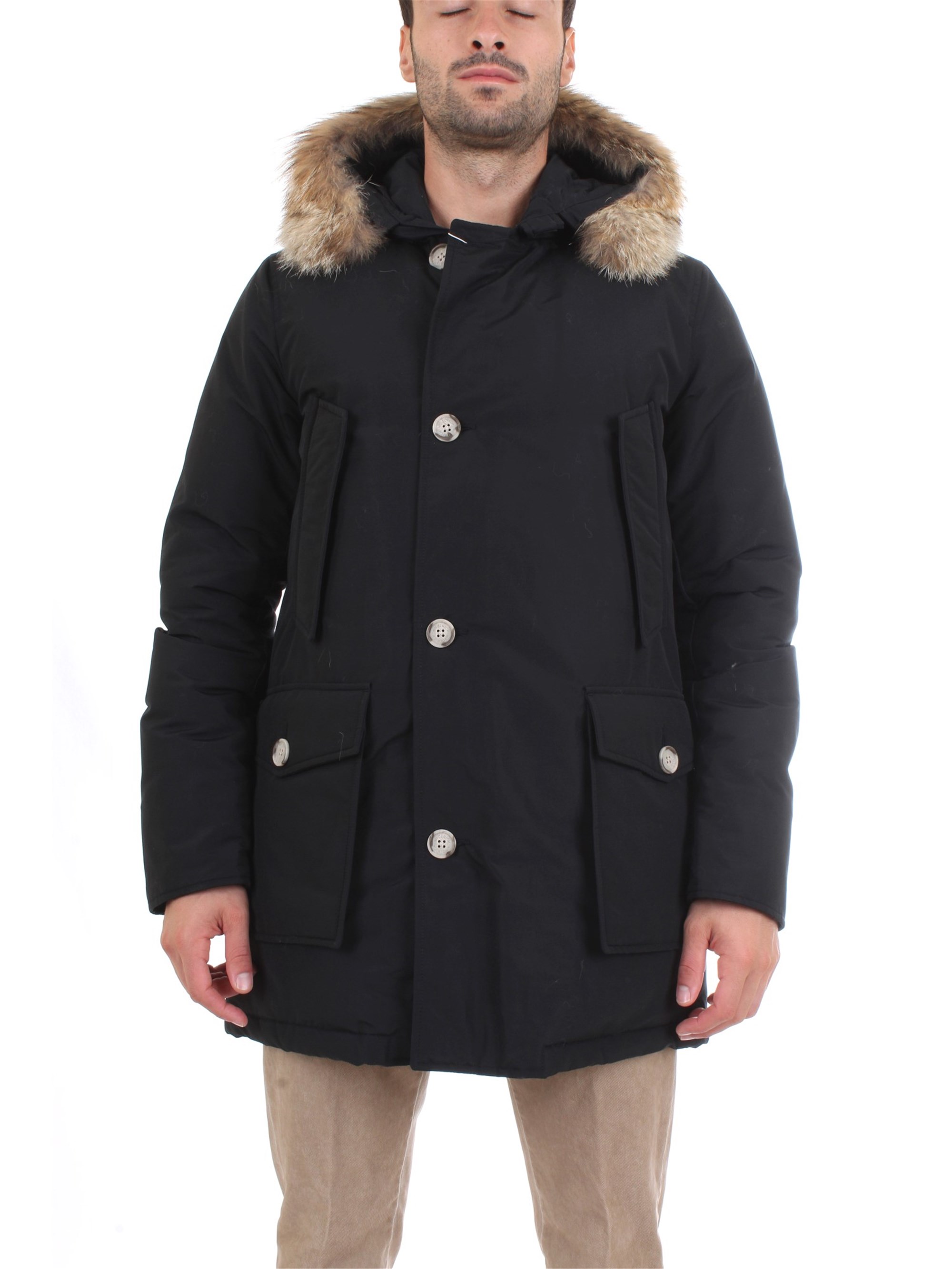 WOOLRICH WOCPS2880 Black Clothing Man PARKA WOOLRICH WOCPS2880 Black Clothing Man PARKA
