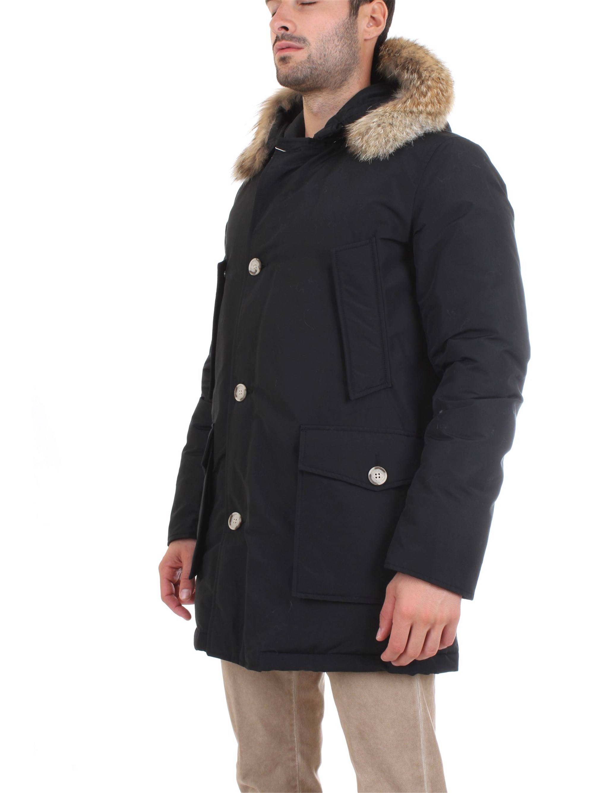 WOOLRICH WOCPS2880 Black Clothing Man PARKA WOOLRICH WOCPS2880 Black Clothing Man PARKA