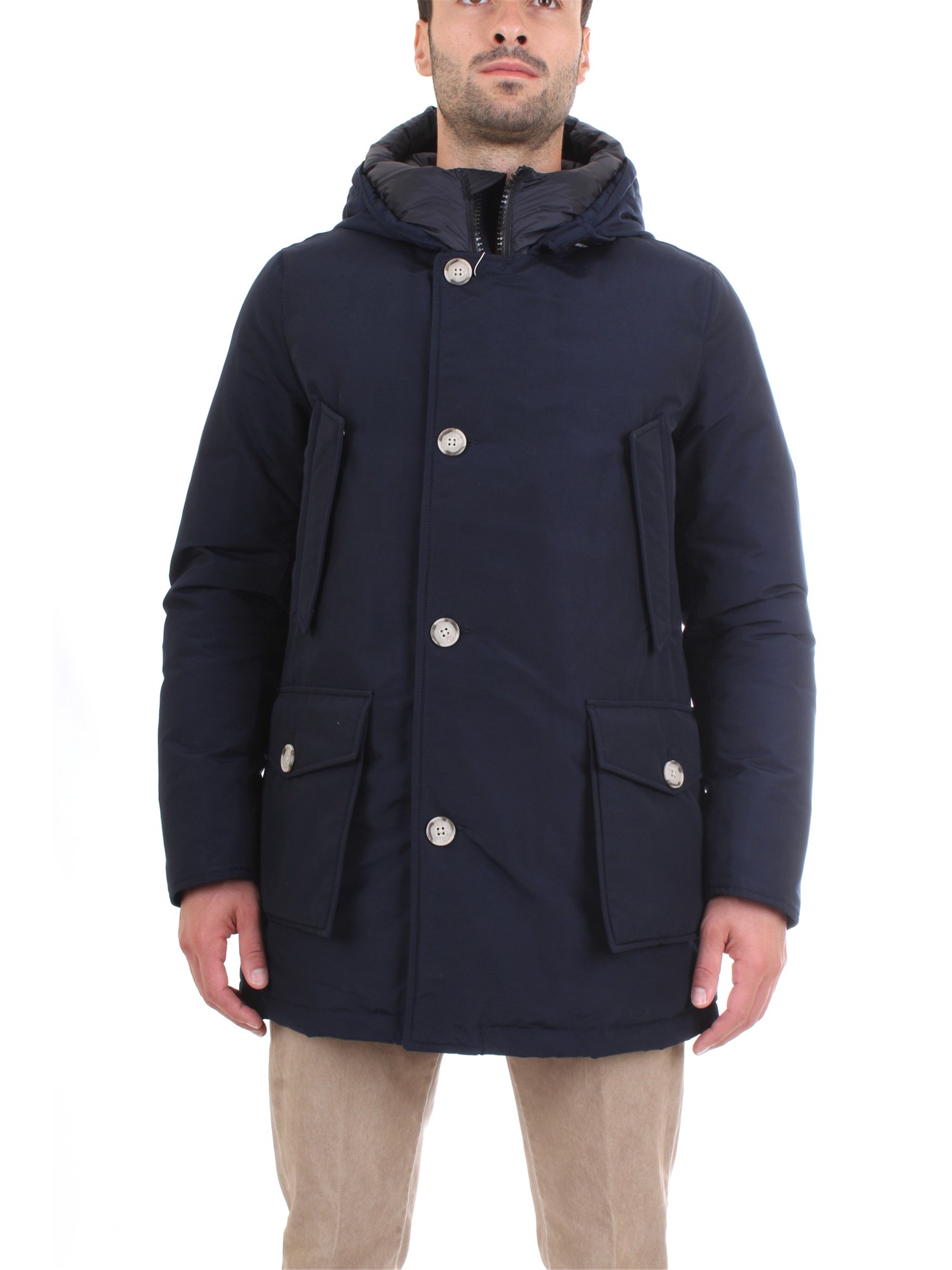 WOOLRICH WOCPS2882 Blue Clothing Man PARKA WOOLRICH WOCPS2882 Blue Clothing Man PARKA