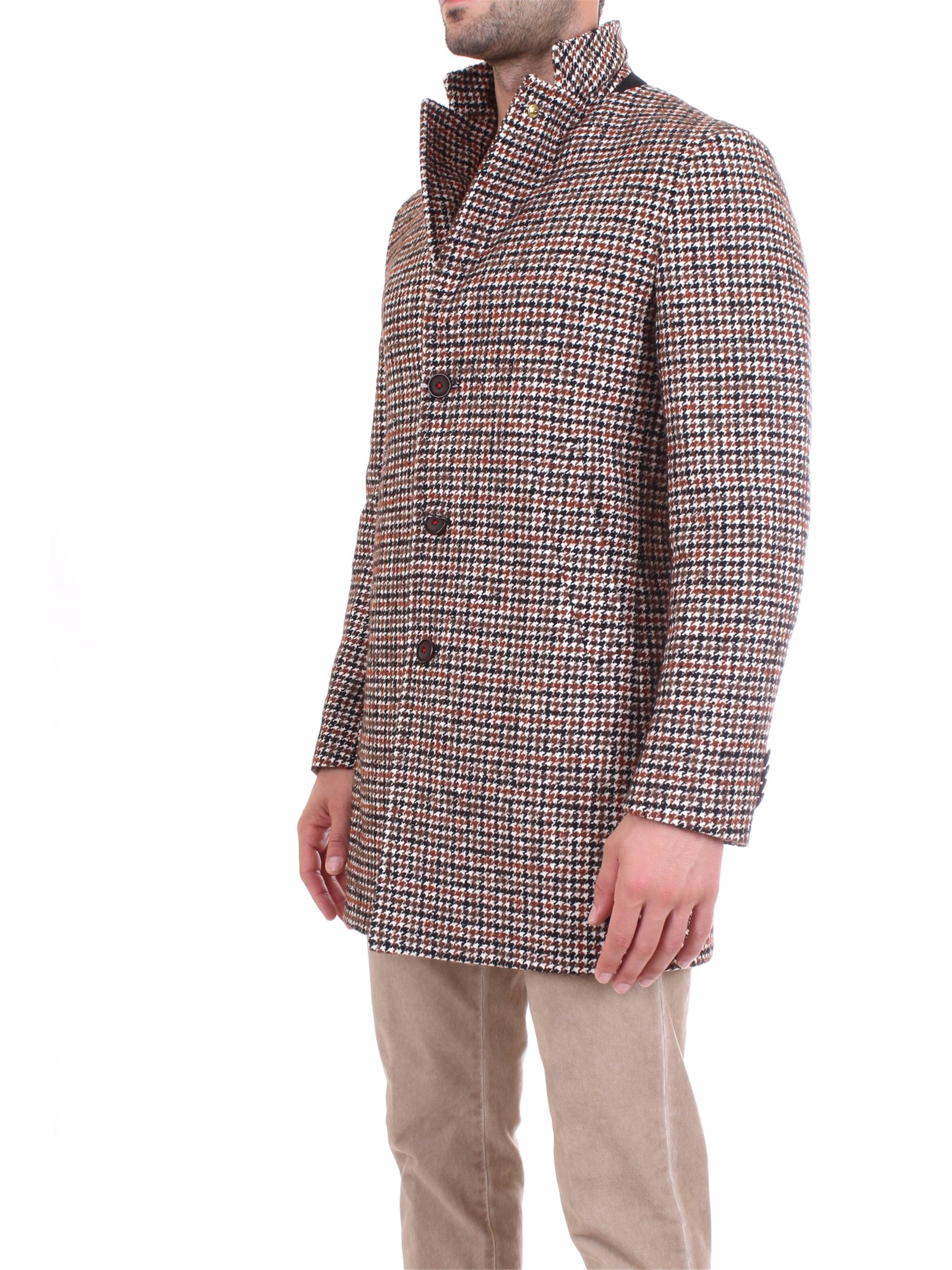 MANUEL RITZ 2732C4448 193740 Beige Clothing Man Overcoat MANUEL RITZ 2732C4448 193740 Beige Clothing Man Overcoat