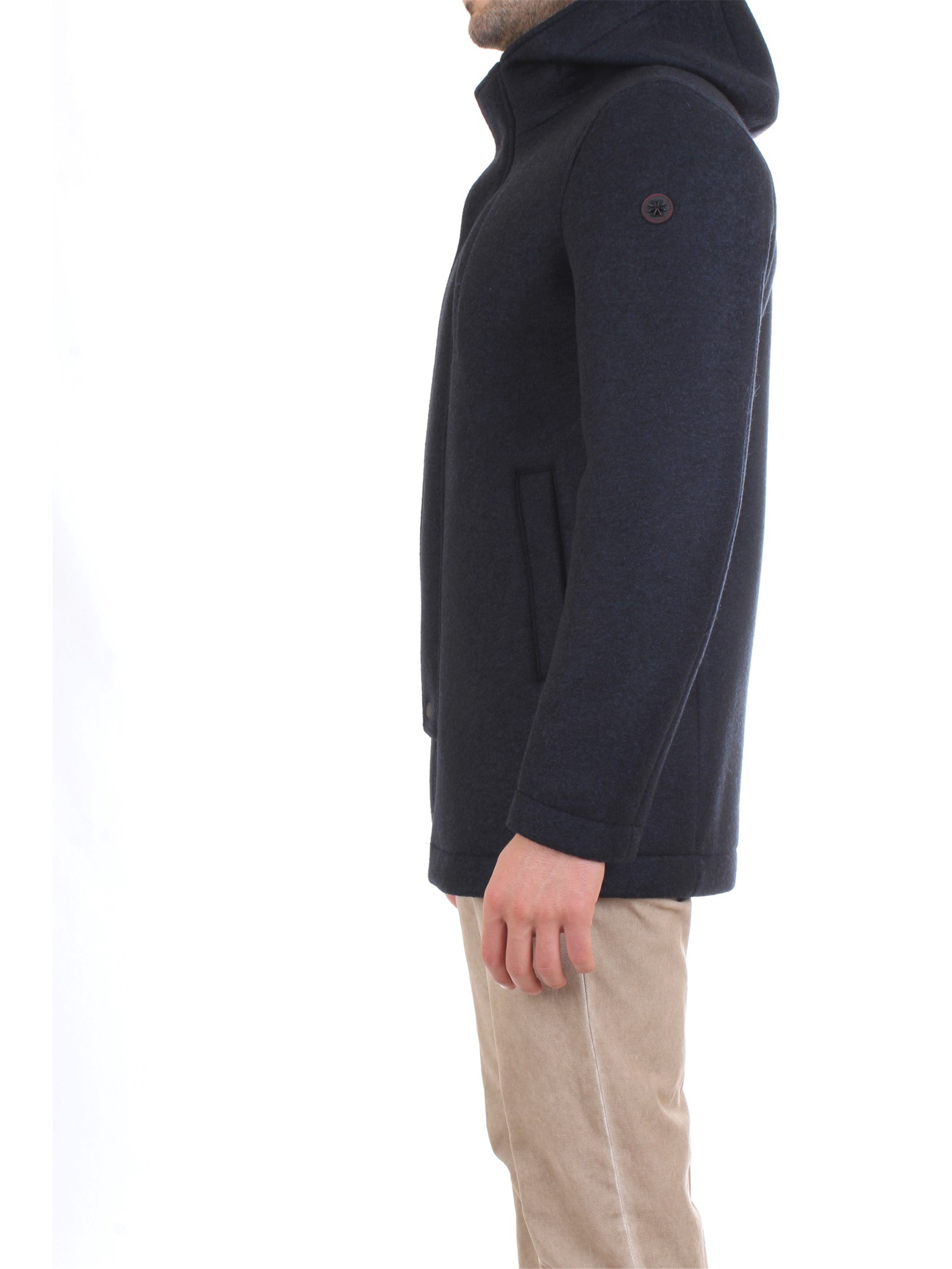 MANUEL RITZ 2732H8317 193728 Blue Clothing Man Overcoat MANUEL RITZ 2732H8317 193728 Blue Clothing Man Overcoat