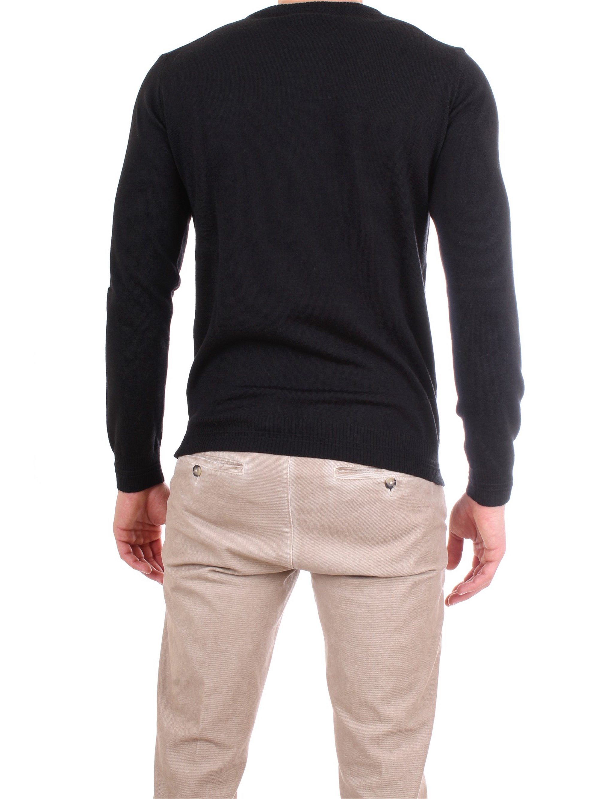 Officina36 CUMCH65 Black Clothing Man Pullover Officina36 CUMCH65 Black Clothing Man Pullover