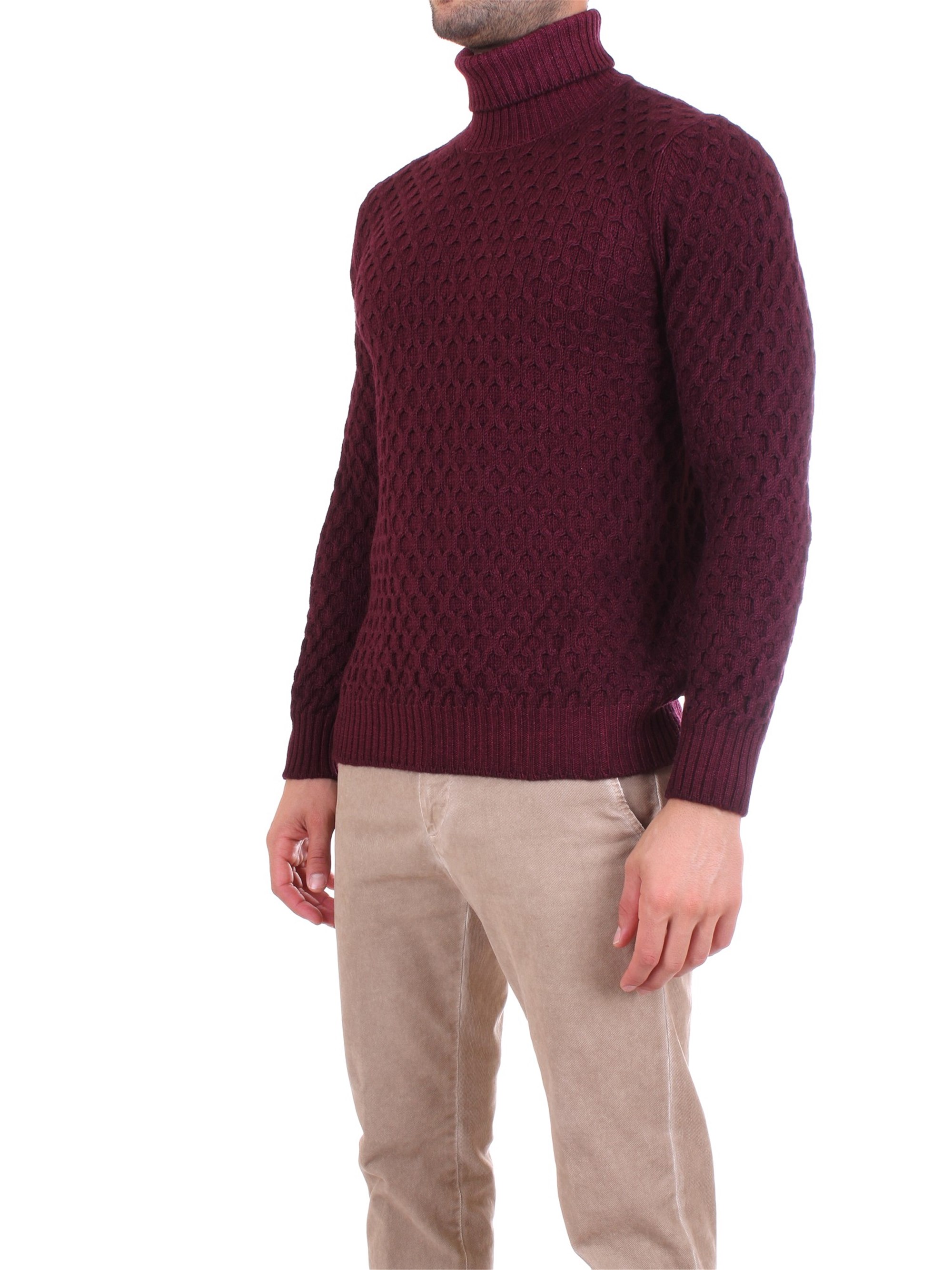 Gran Sasso 13131 32708 Bordeaux Clothing Man Pullover Gran Sasso 13131 32708 Bordeaux Clothing Man Pullover