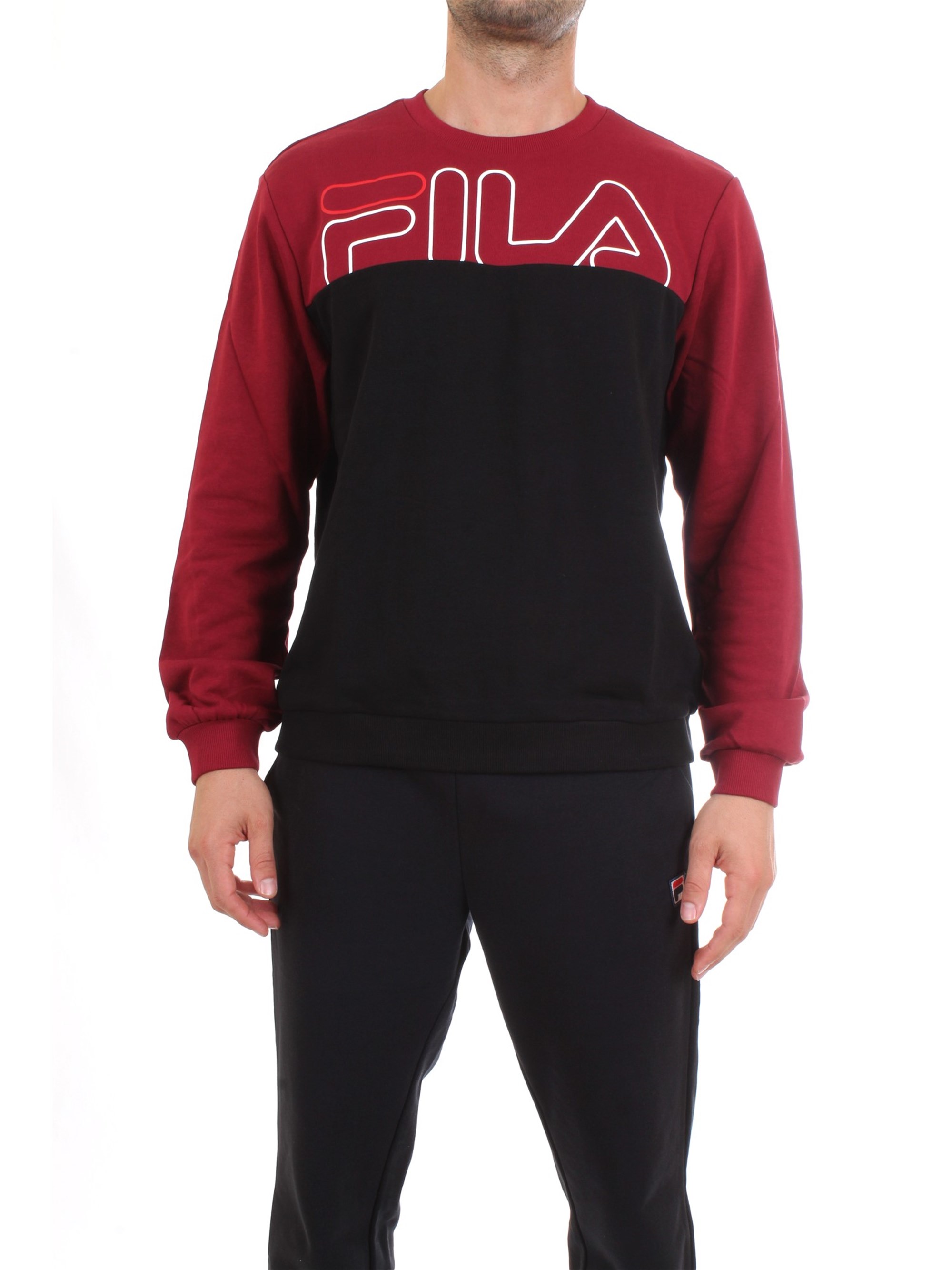 FILA 682867 Bordeaux Clothing Man Sweater FILA 682867 Bordeaux Clothing Man Sweater