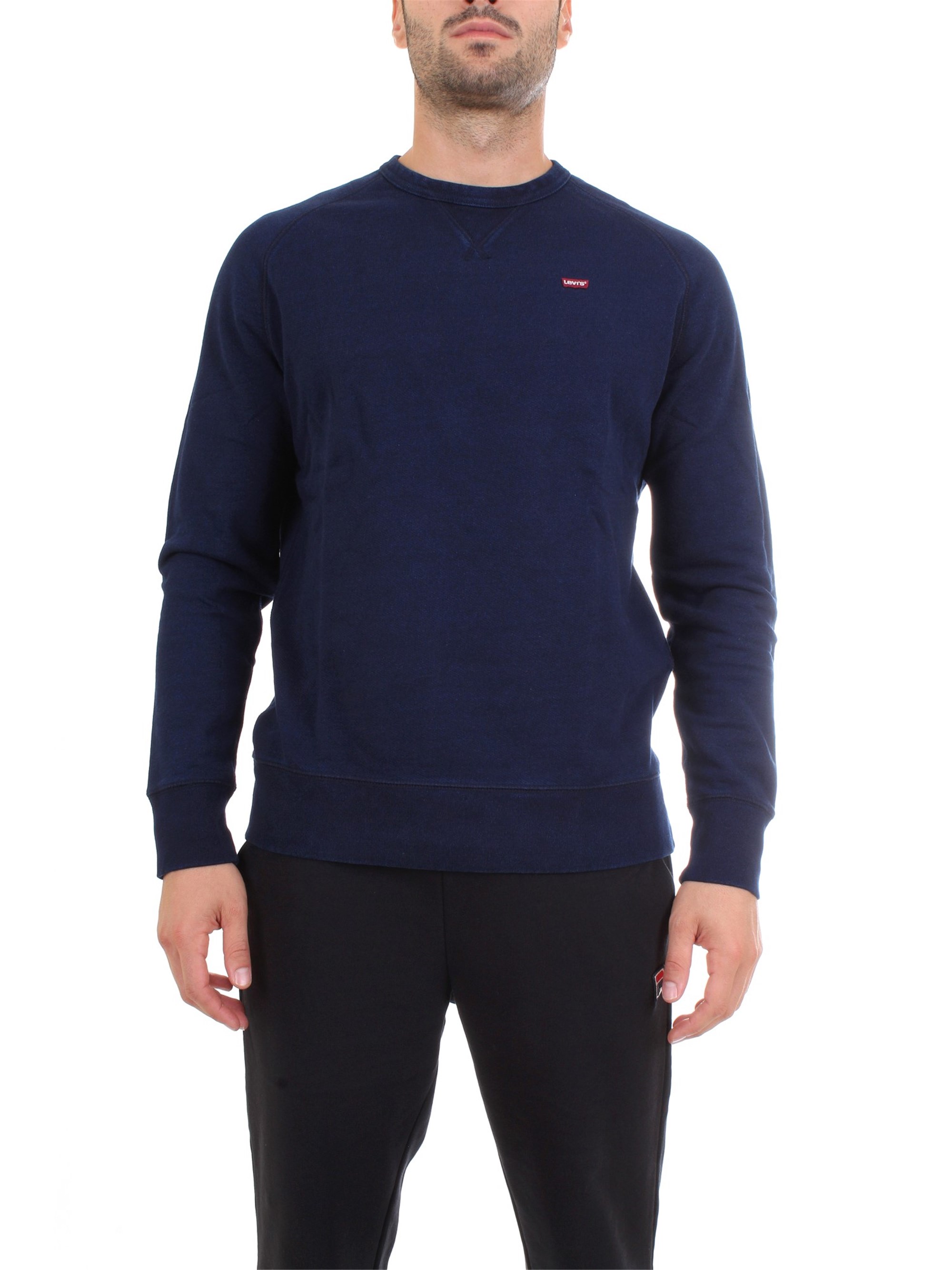 LEVI'S 56176 Blue Clothing Man Sweater LEVI'S 56176 Blue Clothing Man Sweater