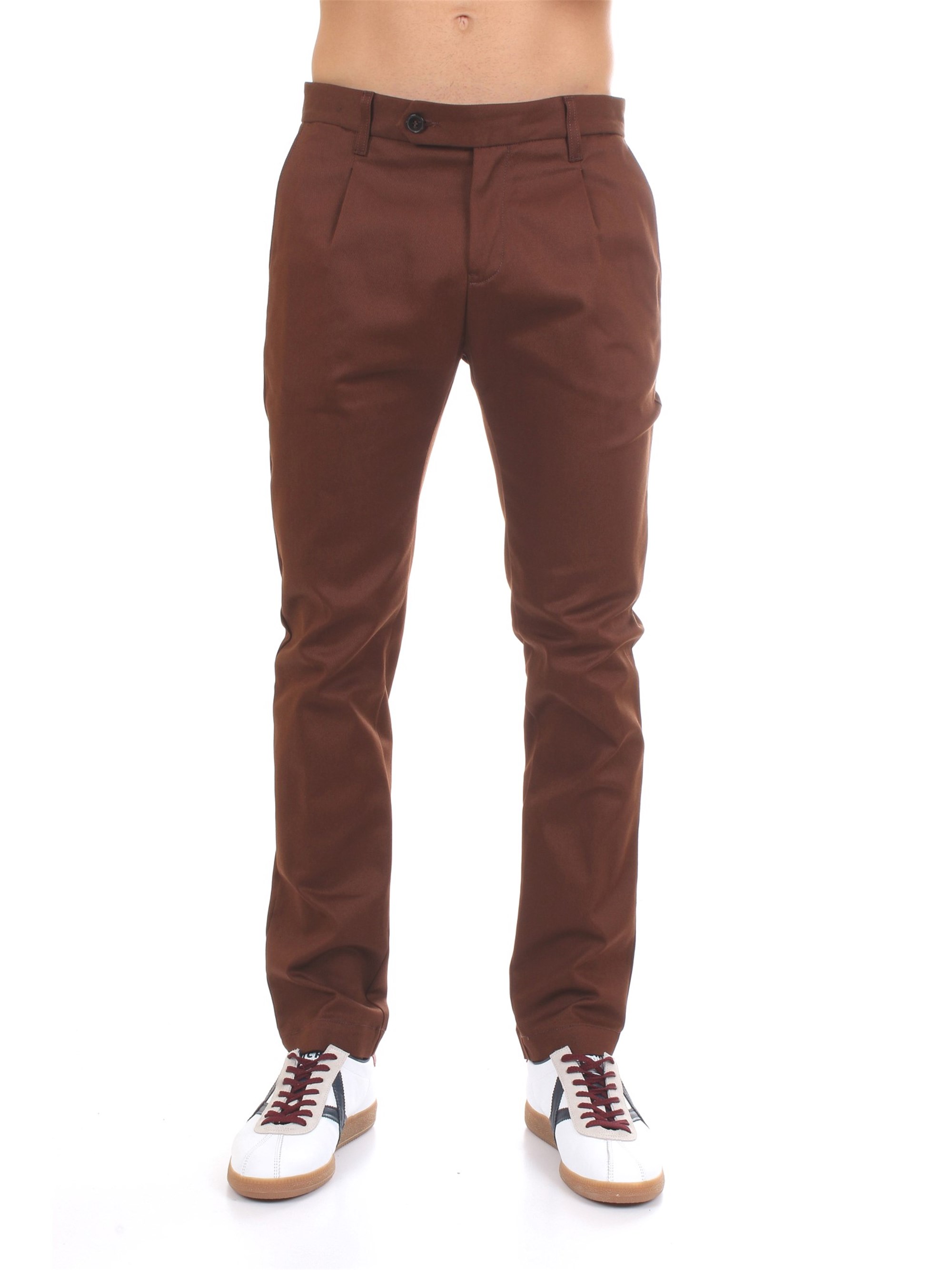 Officina36 0203507193 Brown Clothing Man Trousers Officina36 0203507193 Brown Clothing Man Trousers