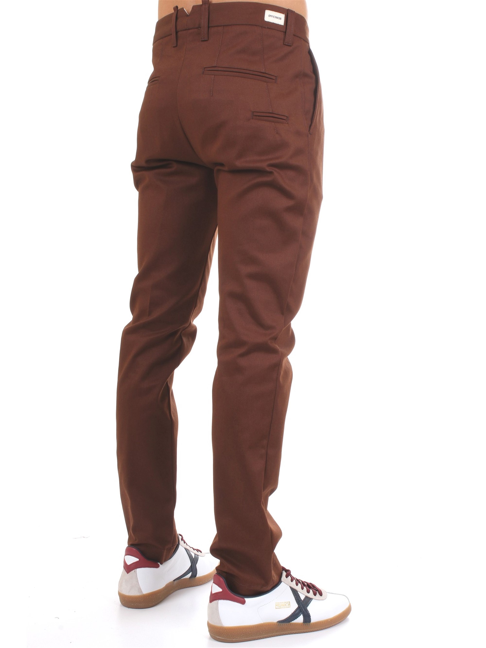 Officina36 0203507193 Brown Clothing Man Trousers Officina36 0203507193 Brown Clothing Man Trousers