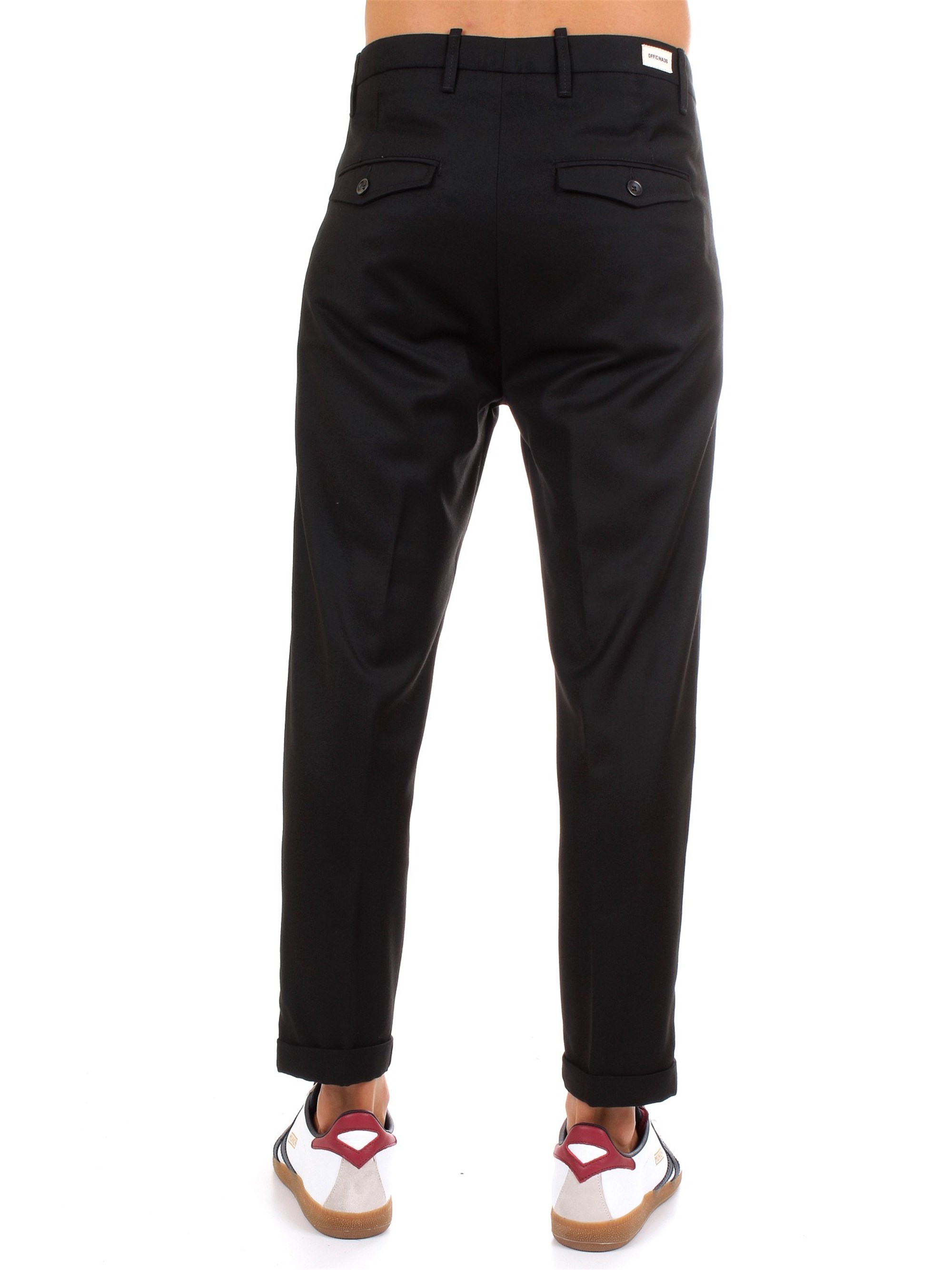 Officina36 0200207287 Black Clothing Man Trousers Officina36 0200207287 Black Clothing Man Trousers