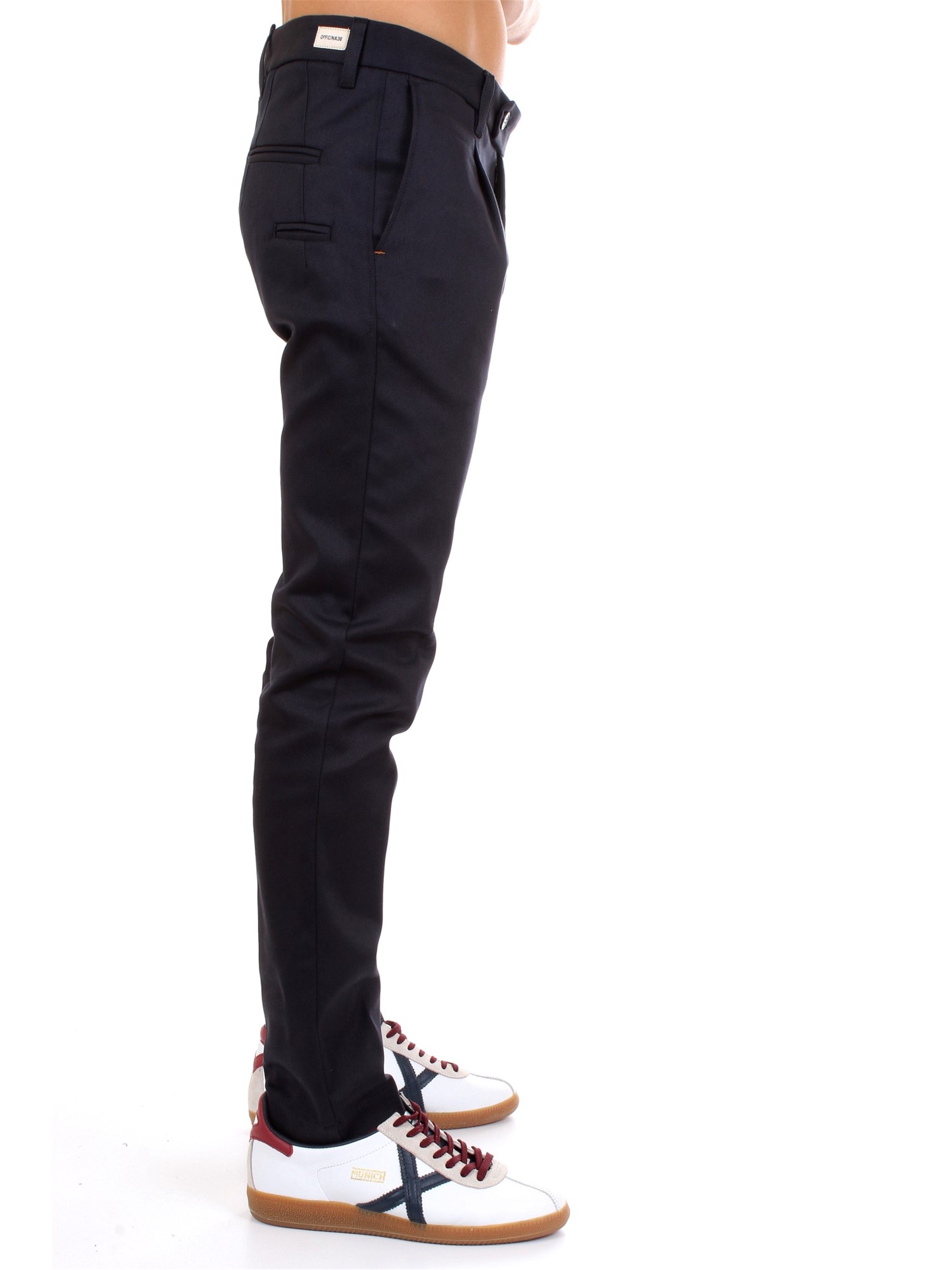 Officina36 0203507193 Blue Clothing Man Trousers Officina36 0203507193 Blue Clothing Man Trousers