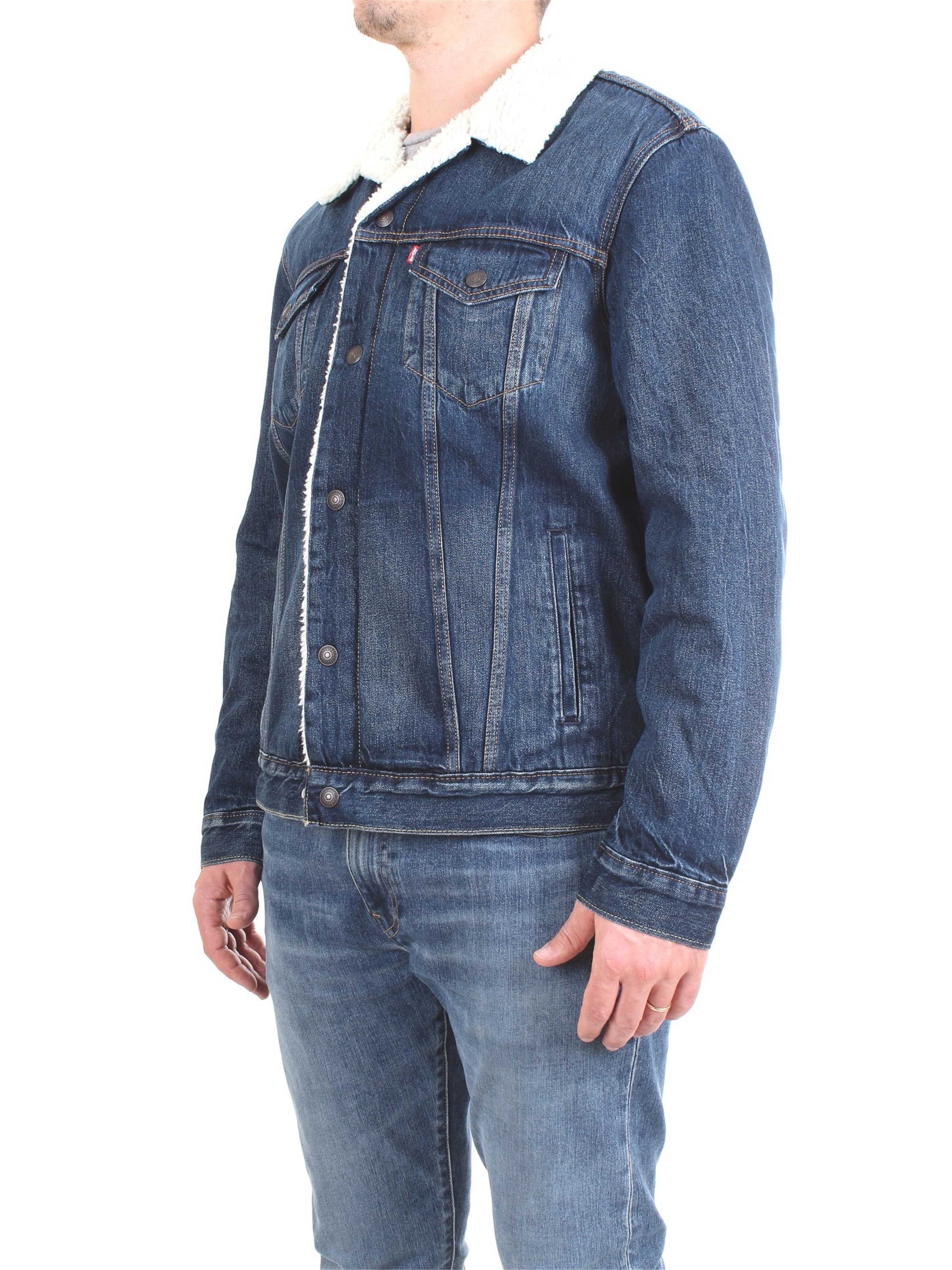LEVI'S 16365-0105 Blue Clothing Man Jacket LEVI'S 16365-0105 Blue Clothing Man Jacket