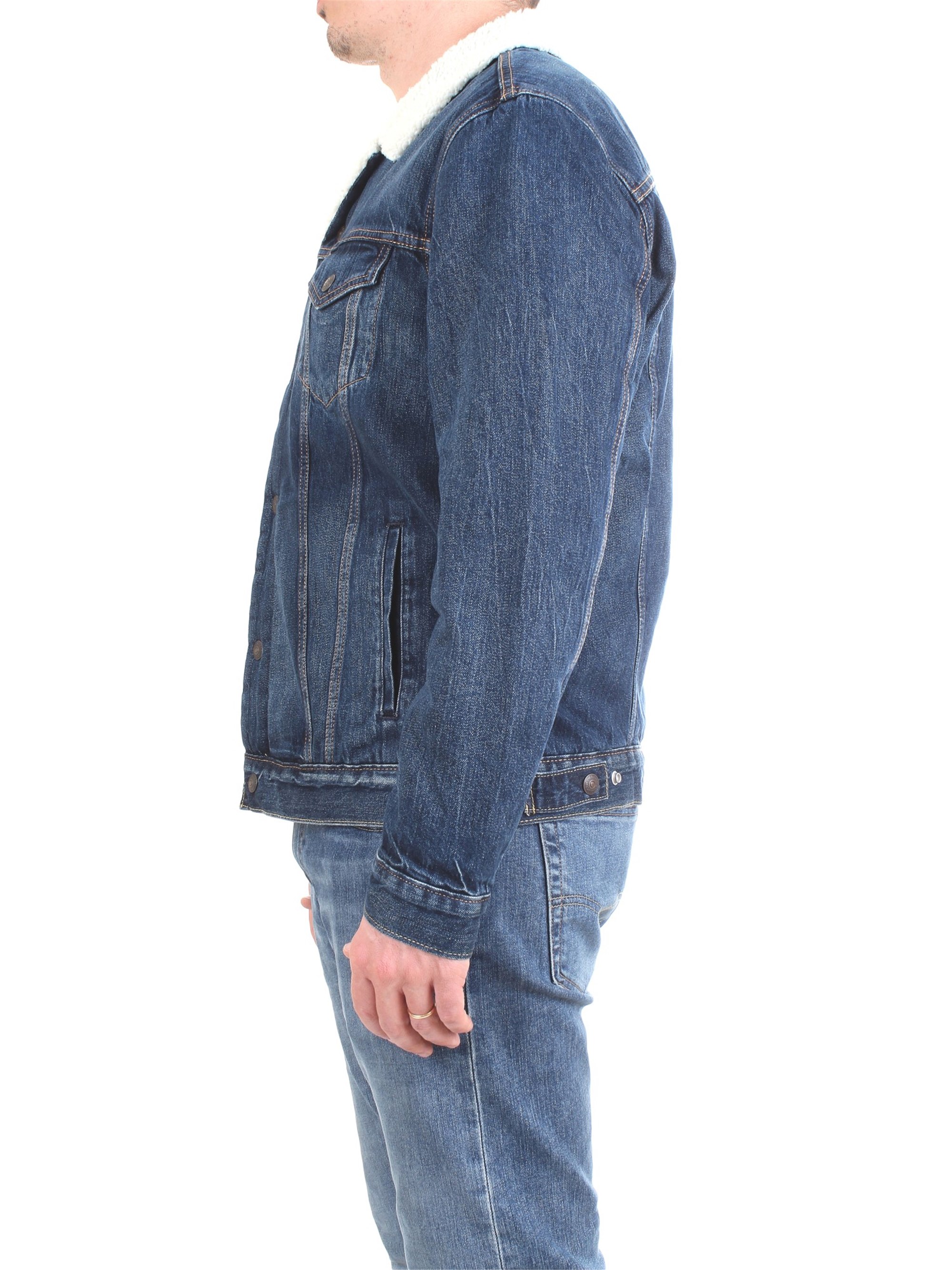 LEVI'S 16365-0105 Blue Clothing Man Jacket LEVI'S 16365-0105 Blue Clothing Man Jacket