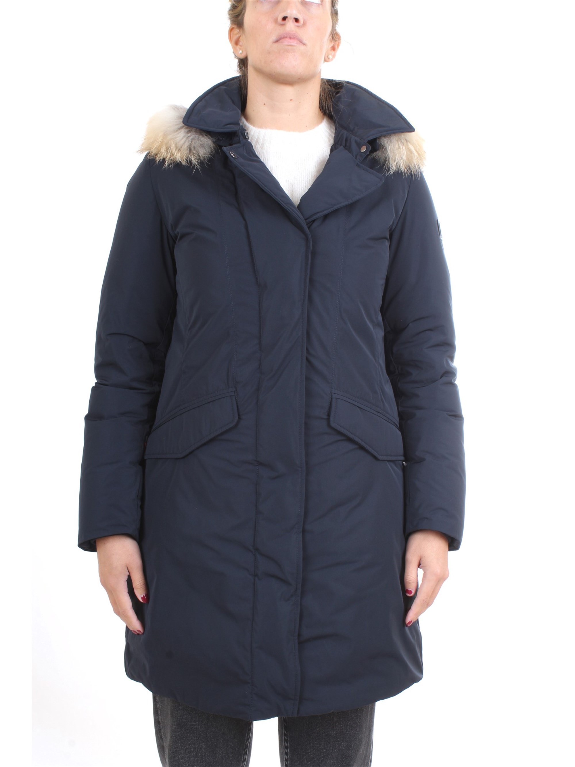 WOOLRICH WWCPS2832 Blue Clothing Woman Duvet WOOLRICH WWCPS2832 Blue Clothing Woman Duvet