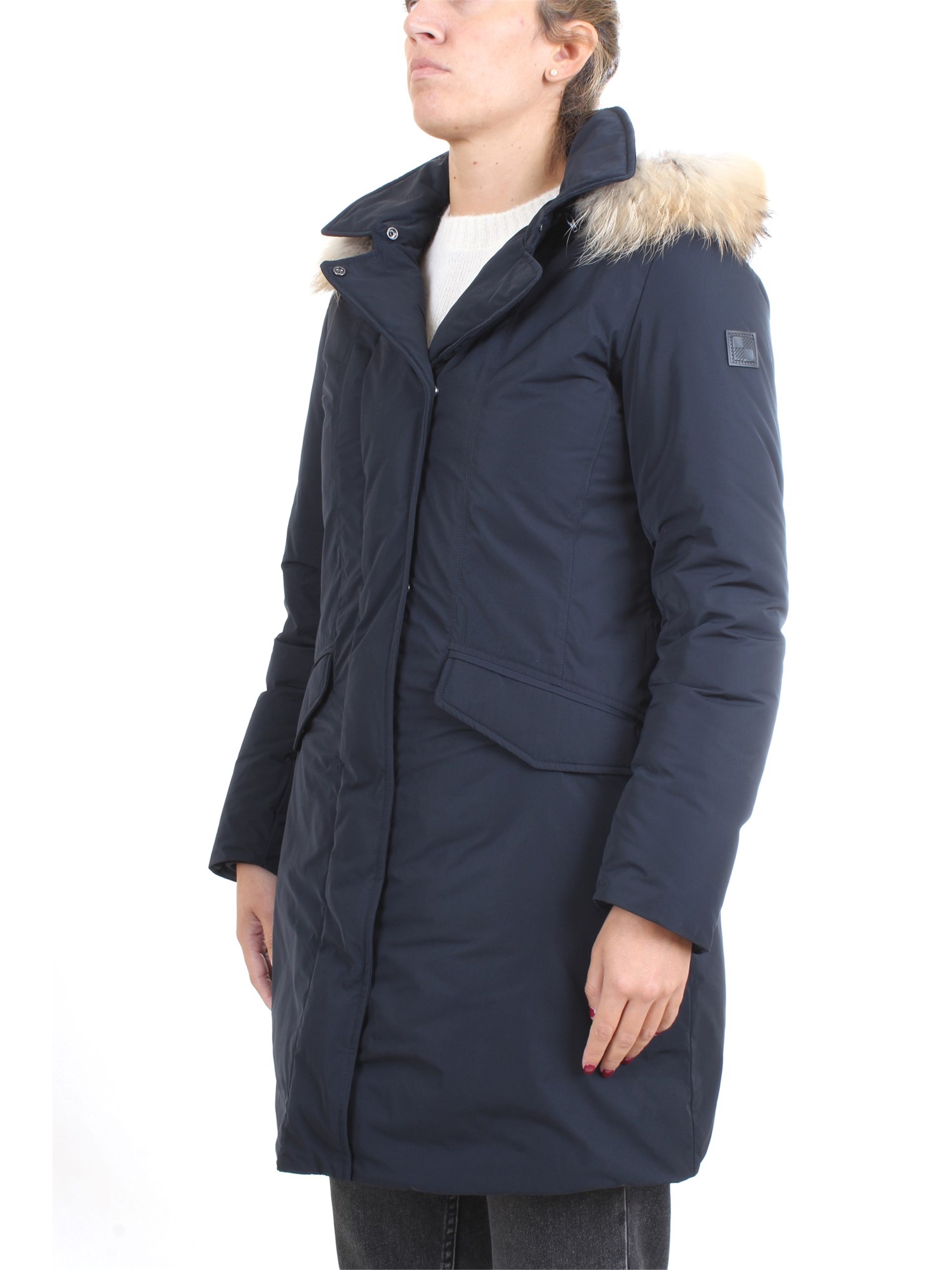 WOOLRICH WWCPS2832 Blue Clothing Woman Duvet WOOLRICH WWCPS2832 Blue Clothing Woman Duvet