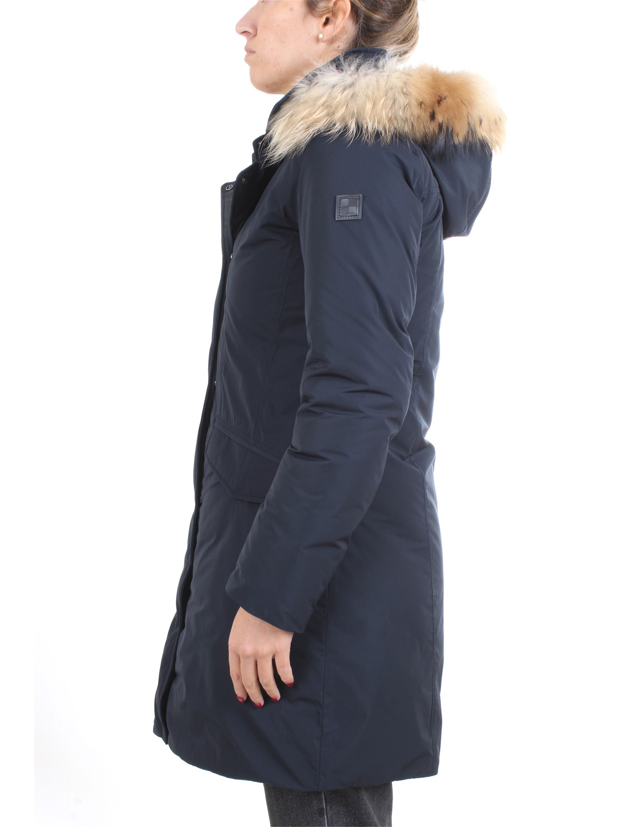 WOOLRICH WWCPS2832 Blue Clothing Woman Duvet WOOLRICH WWCPS2832 Blue Clothing Woman Duvet