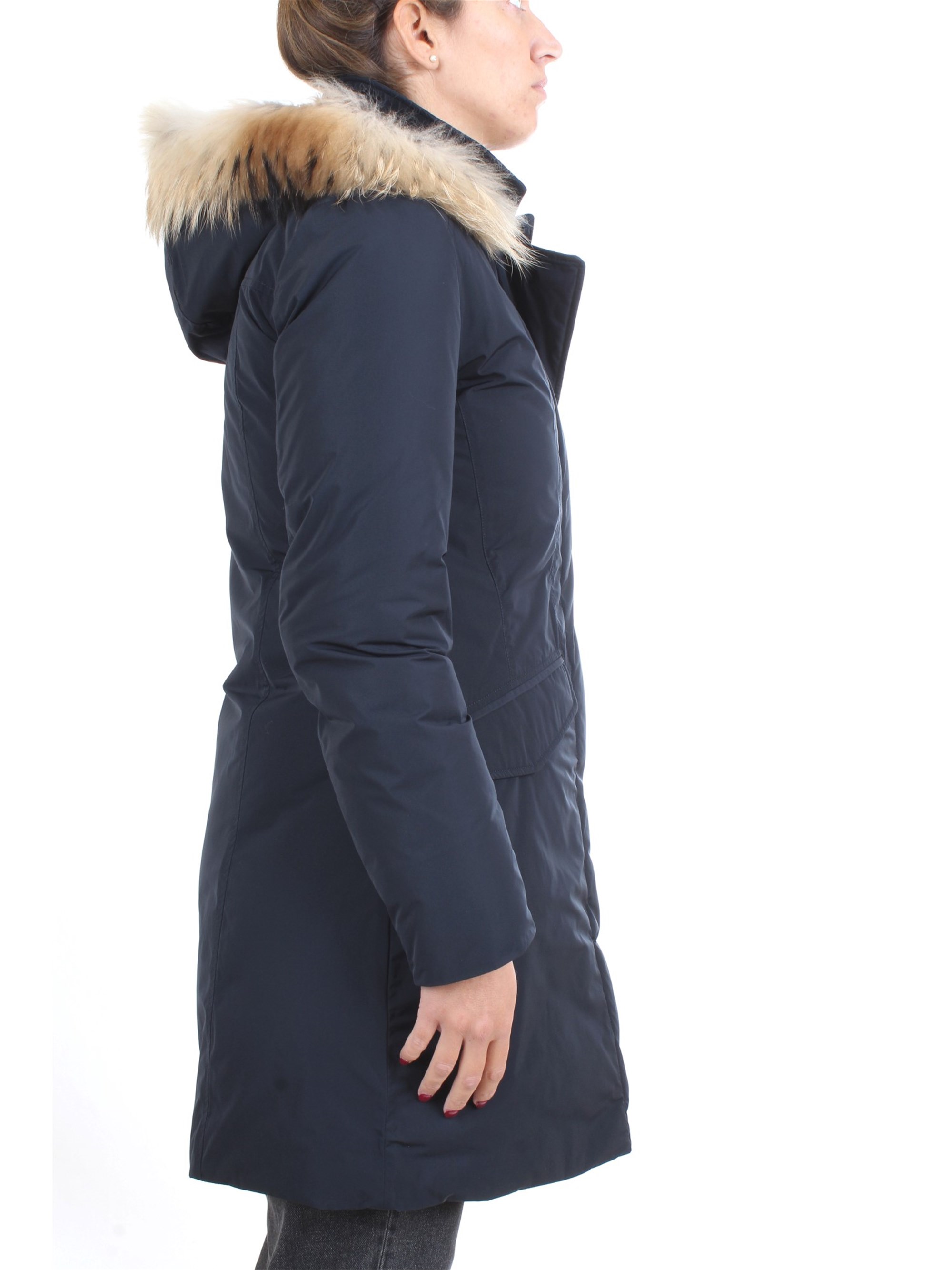 WOOLRICH WWCPS2832 Blue Clothing Woman Duvet WOOLRICH WWCPS2832 Blue Clothing Woman Duvet