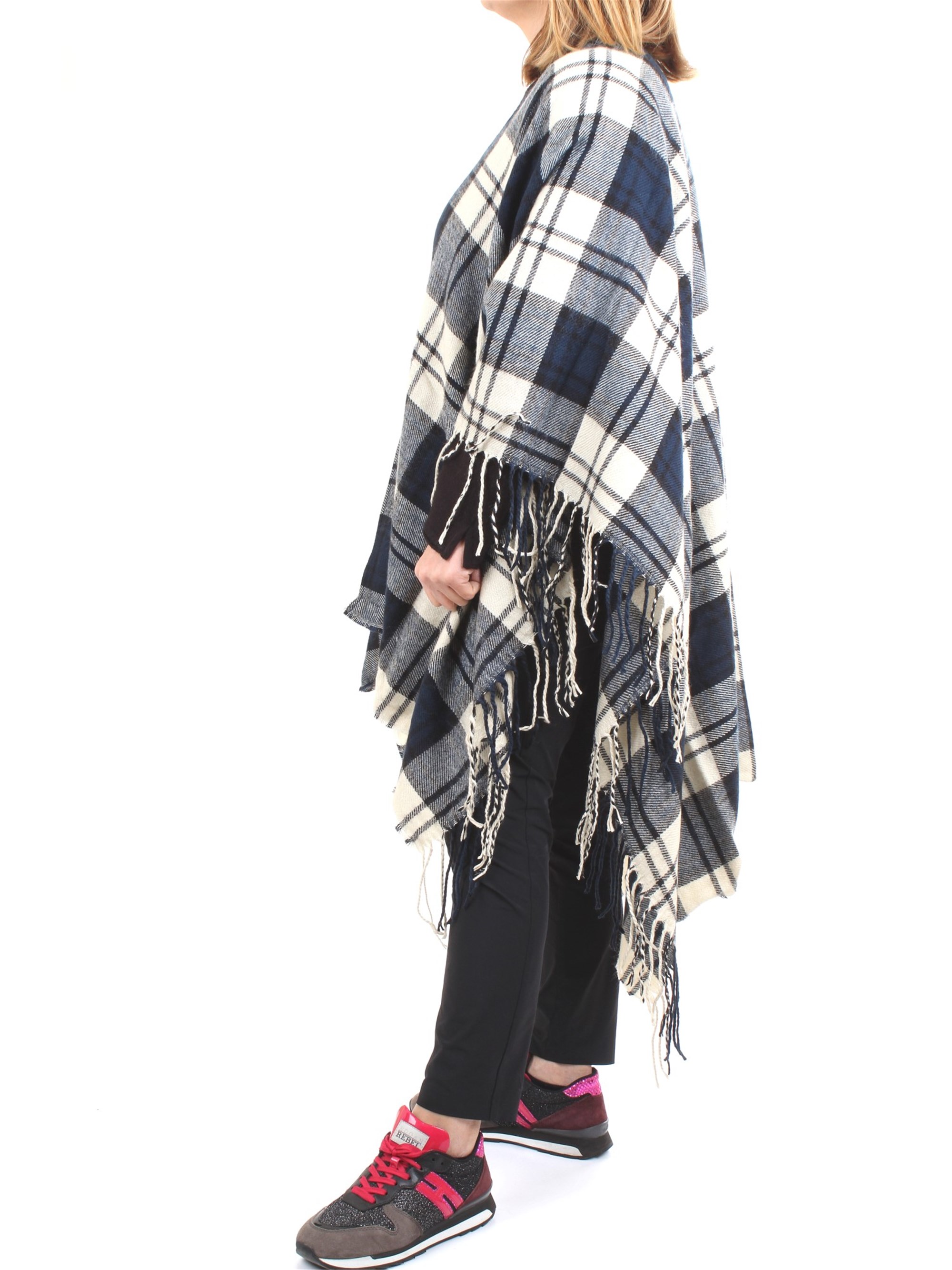 WOOLRICH WWACC1453 Blue Accessories Woman Cape WOOLRICH WWACC1453 Blue Accessories Woman Cape