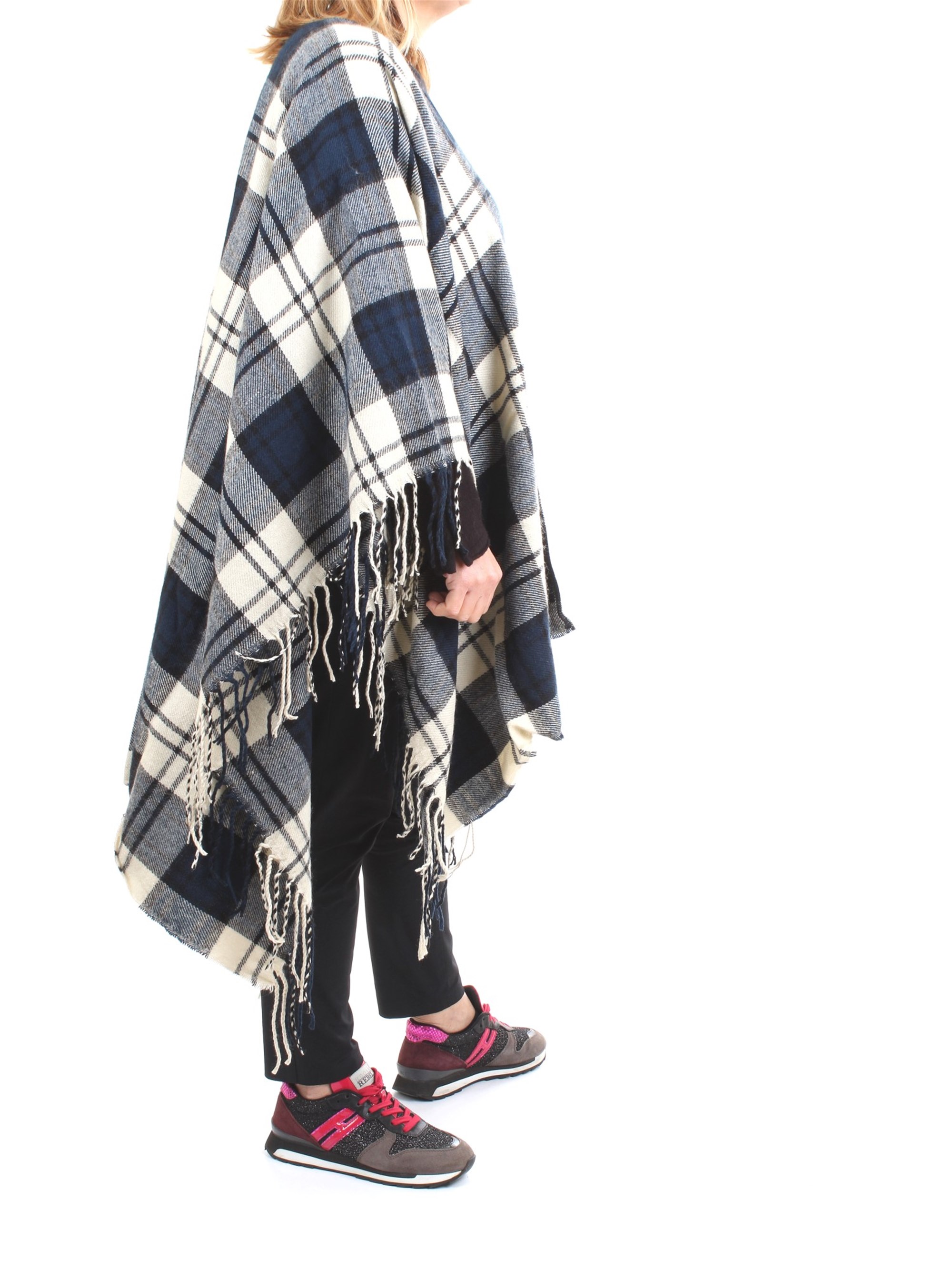WOOLRICH WWACC1453 Blue Accessories Woman Cape WOOLRICH WWACC1453 Blue Accessories Woman Cape