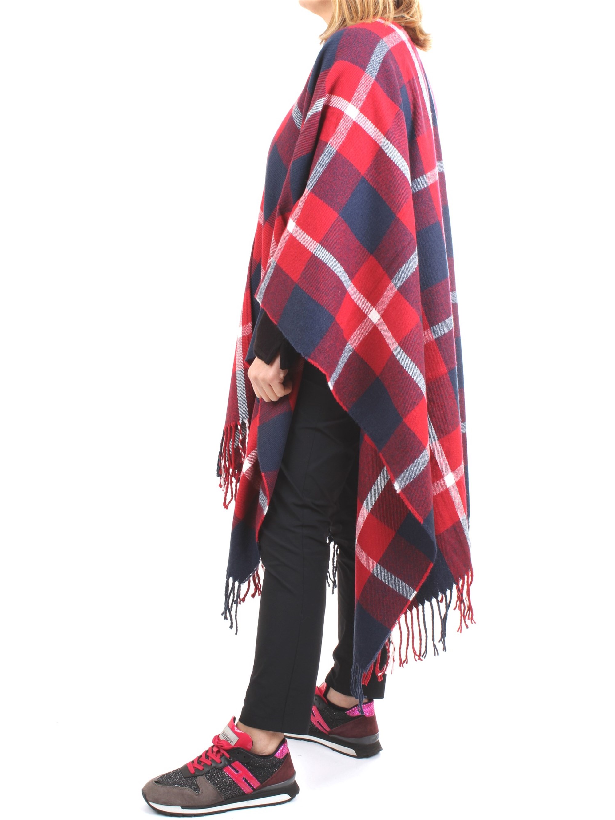 WOOLRICH WWACC1288 Red Accessories Woman Cape WOOLRICH WWACC1288 Red Accessories Woman Cape
