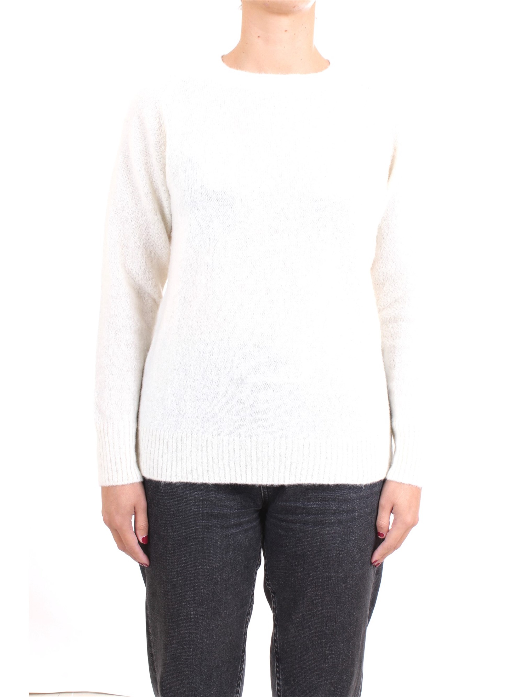 WOOLRICH WWMAG1811 Milk Clothing Woman Pullover WOOLRICH WWMAG1811 Milk Clothing Woman Pullover