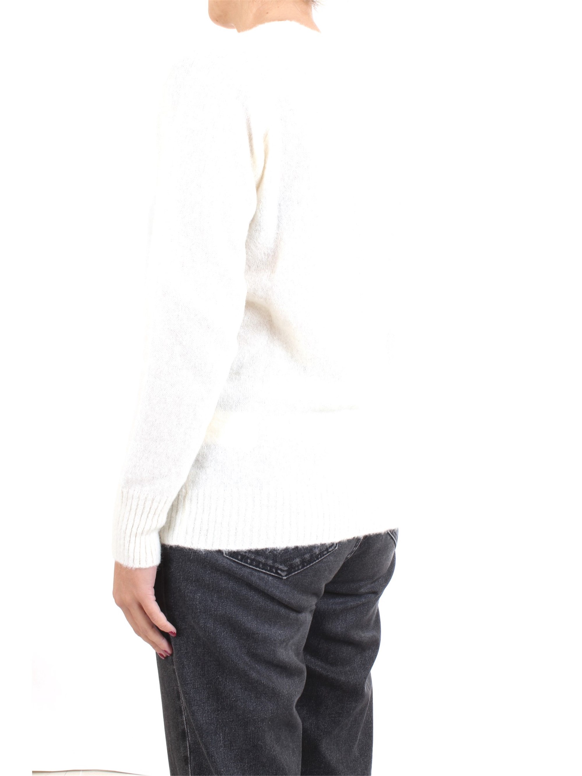 WOOLRICH WWMAG1811 Milk Clothing Woman Pullover WOOLRICH WWMAG1811 Milk Clothing Woman Pullover