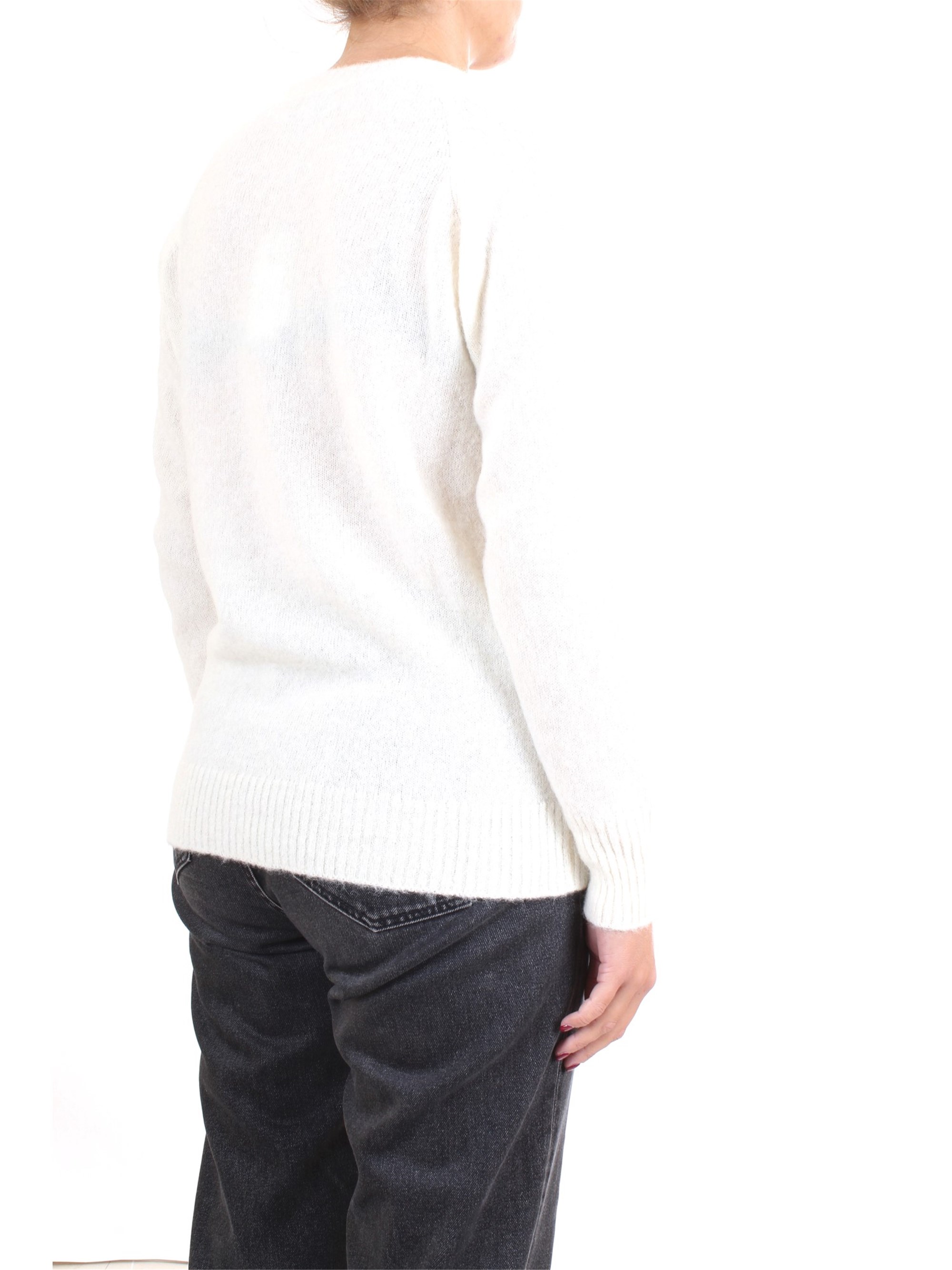 WOOLRICH WWMAG1811 Milk Clothing Woman Pullover WOOLRICH WWMAG1811 Milk Clothing Woman Pullover