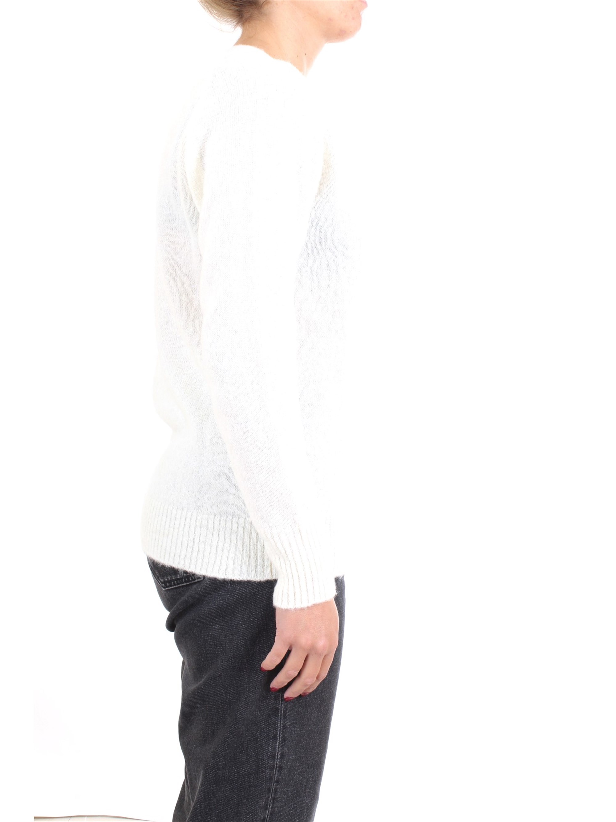 WOOLRICH WWMAG1811 Milk Clothing Woman Pullover WOOLRICH WWMAG1811 Milk Clothing Woman Pullover