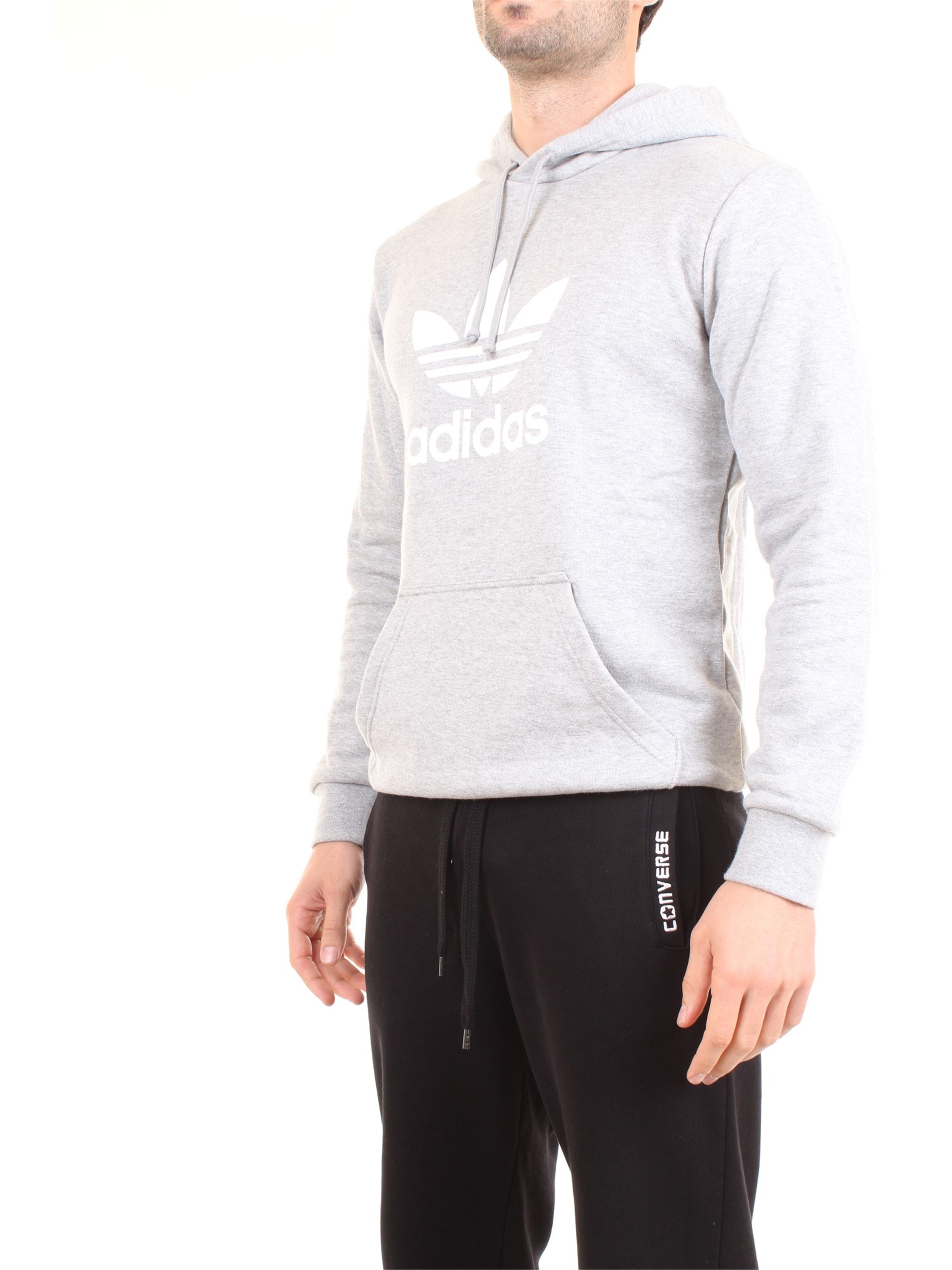 ADIDAS ORIGINALS DT7963 Grey Clothing Man Sweater ADIDAS ORIGINALS DT7963 Grey Clothing Man Sweater